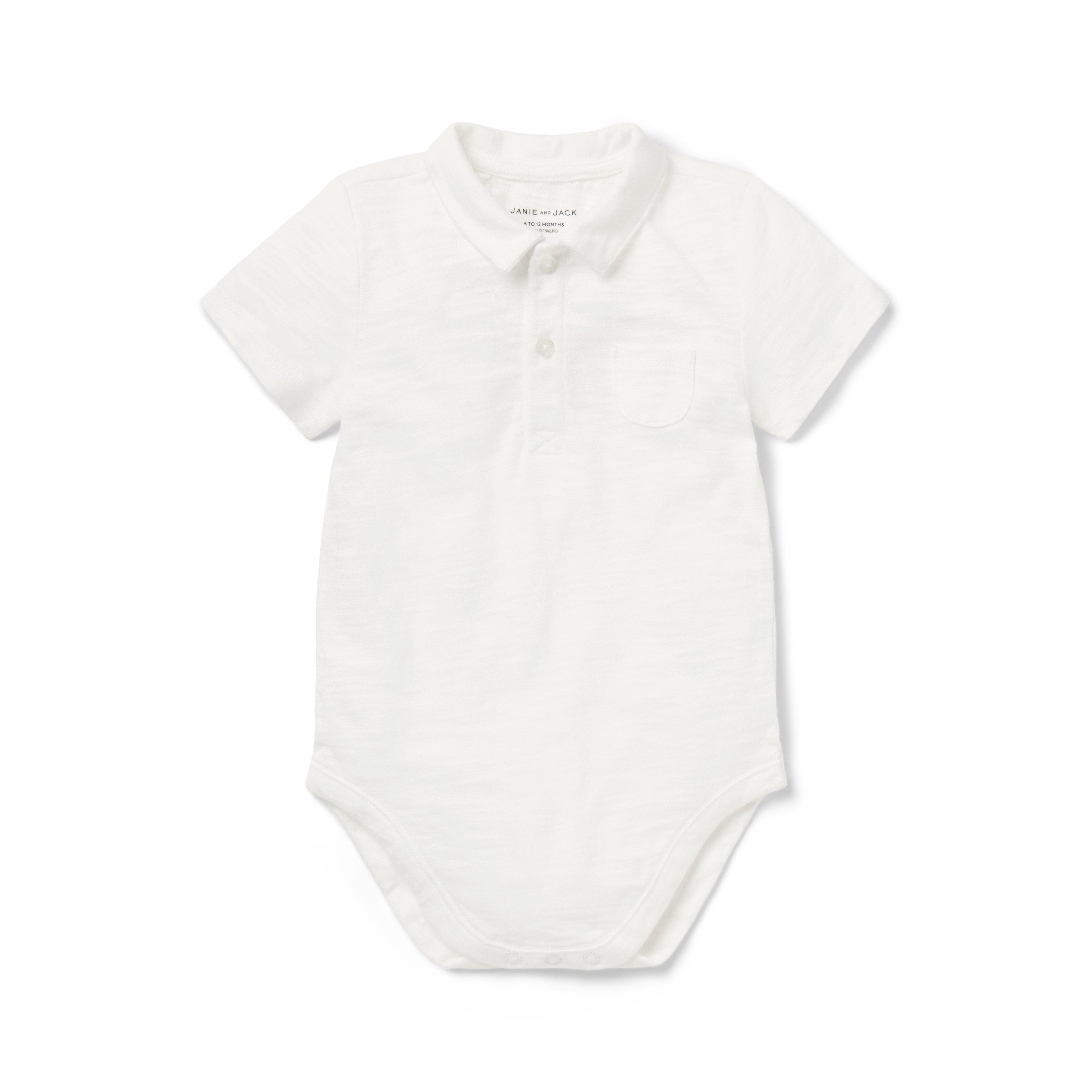 Baby Slub Polo Bodysuit