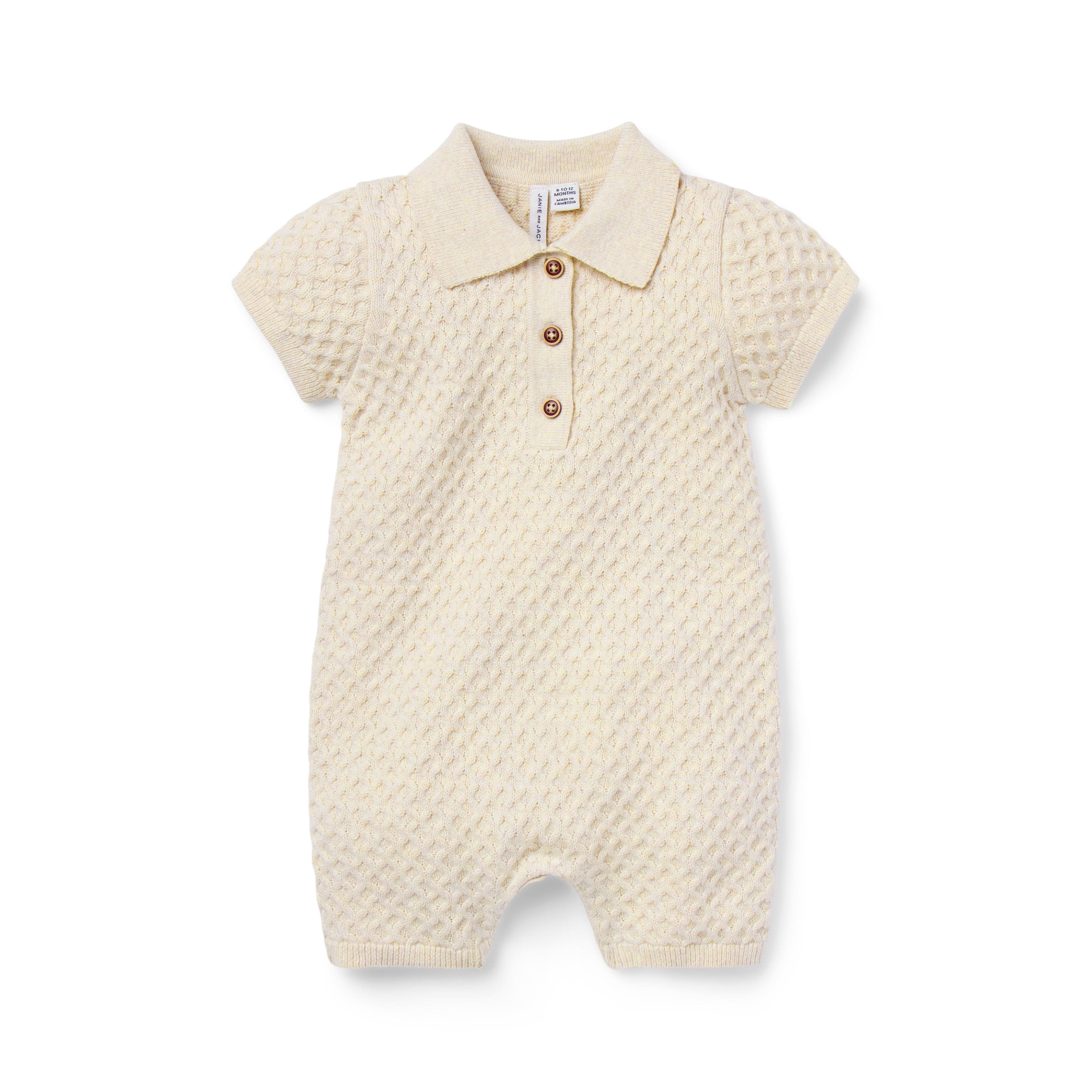 Baby Textured Knit Romper