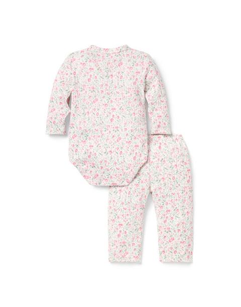 Baby Floral Pointelle Wrap Matching Set