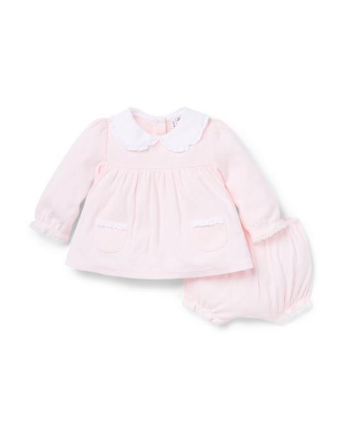 Baby Heart Pointelle Matching Set