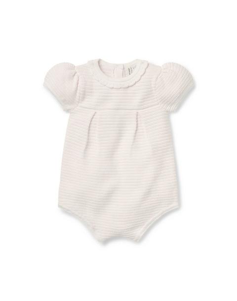 Baby Textured Striped Romper