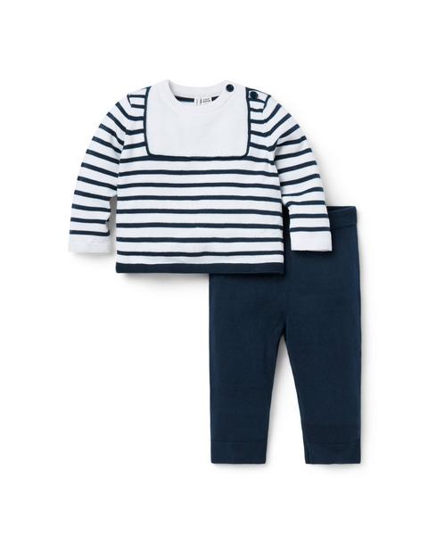 Baby Striped Matching Sweater Set