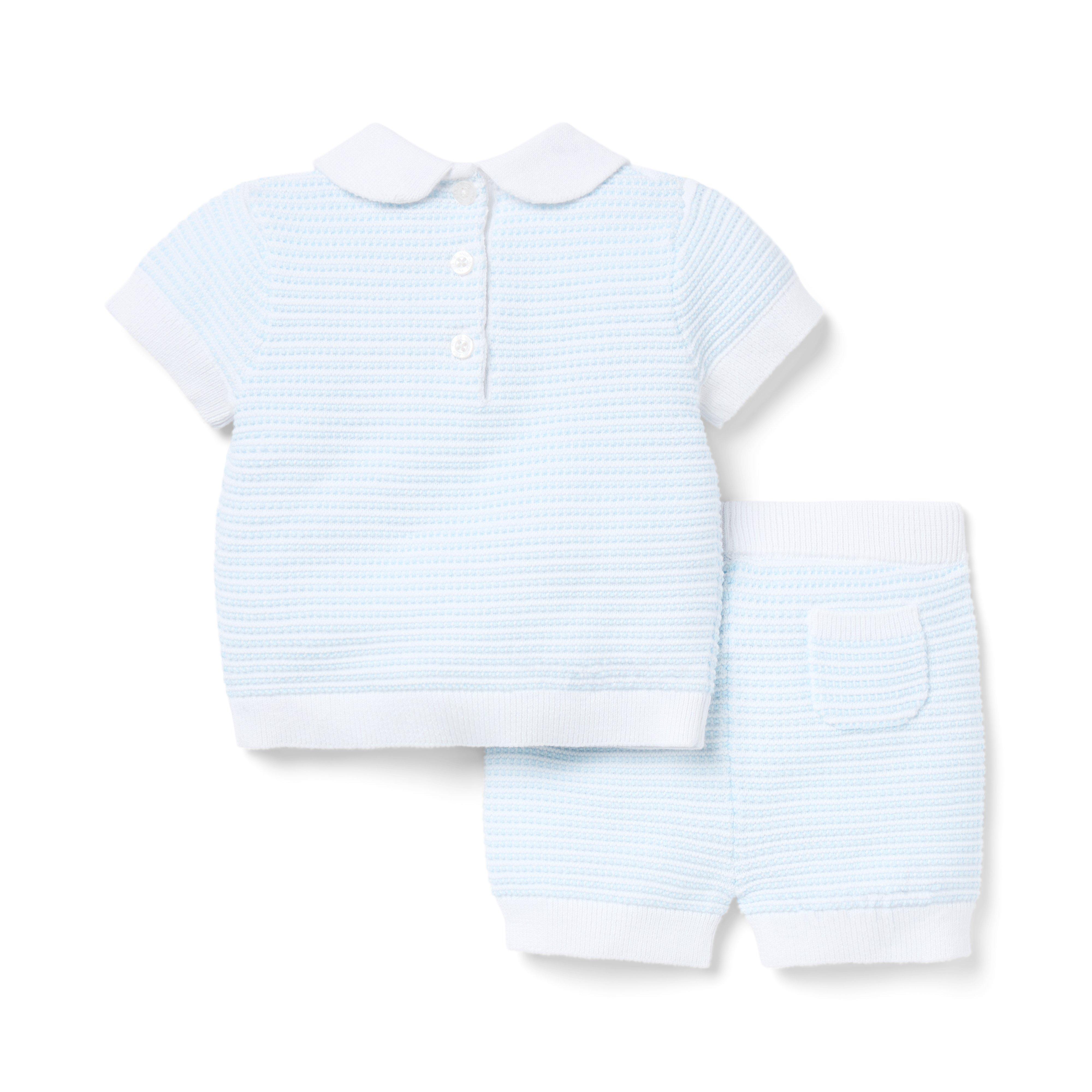 Baby Textured Striped Matching Set image number 1