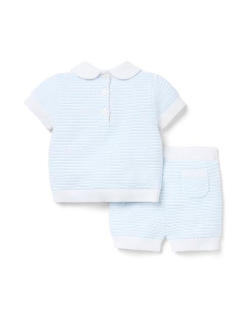Baby Textured Striped Matching Set