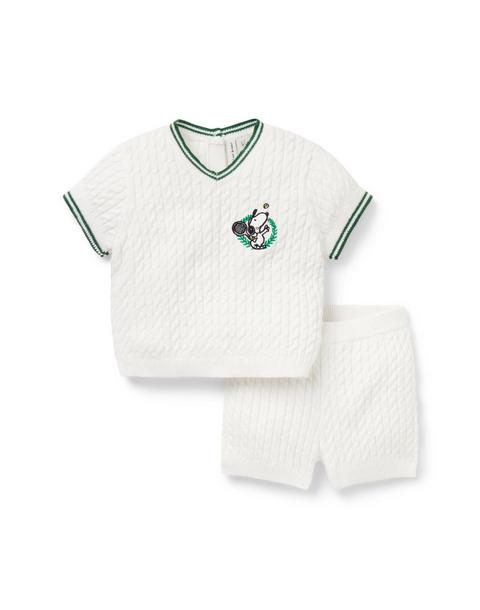 PEANUTS™ Snoopy Cable Knit Matching Baby Set