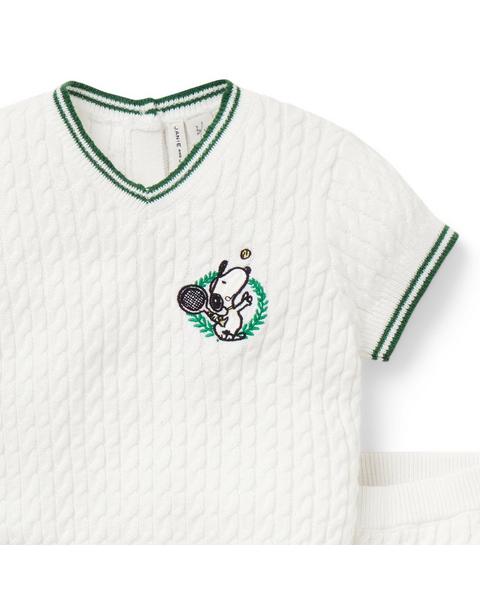 PEANUTS™ Snoopy Cable Knit Matching Baby Set