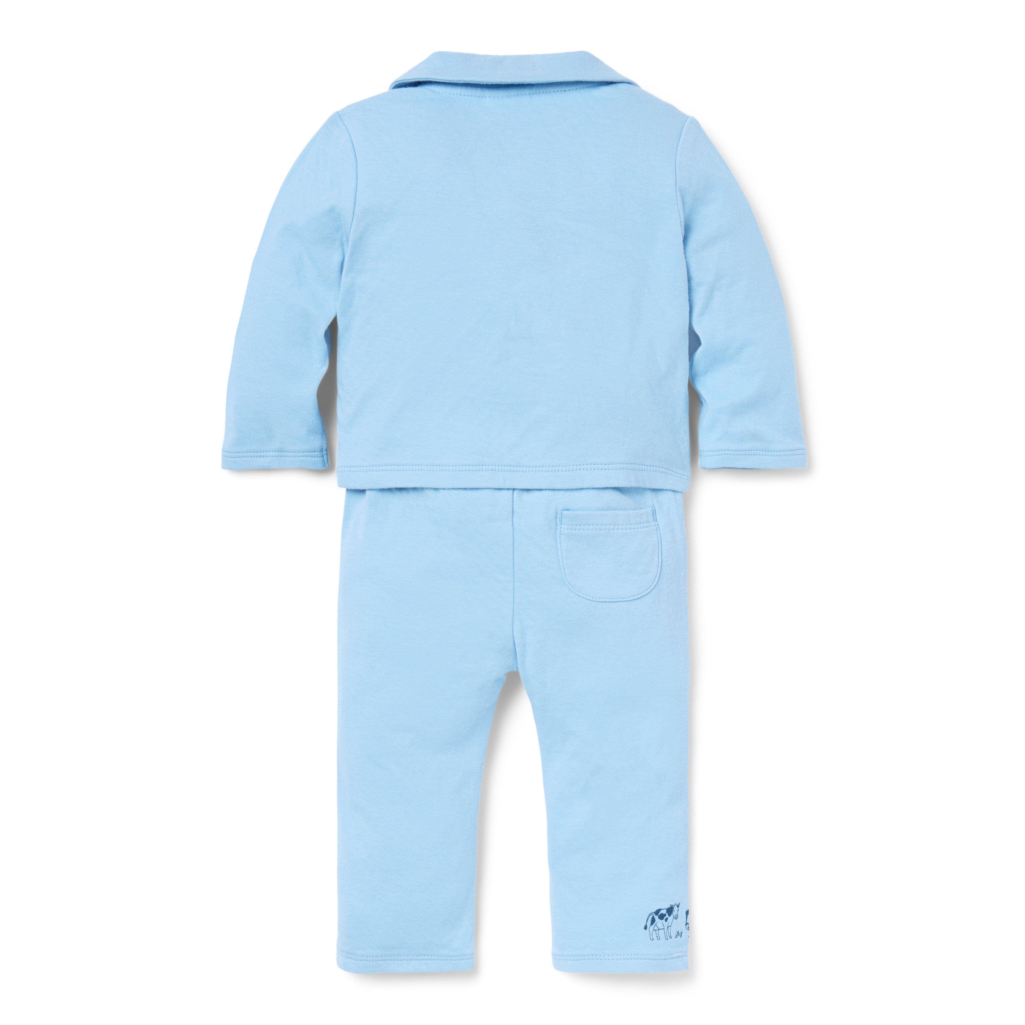 Baby Embroidered Farm Animal 3-Piece Set image number 2