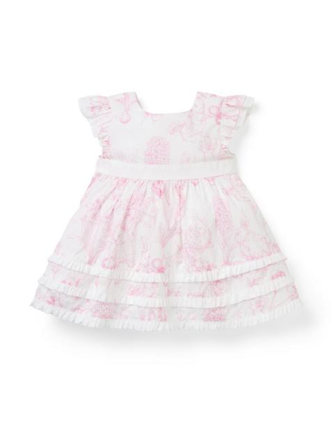 The Bunny Toile Baby Dress