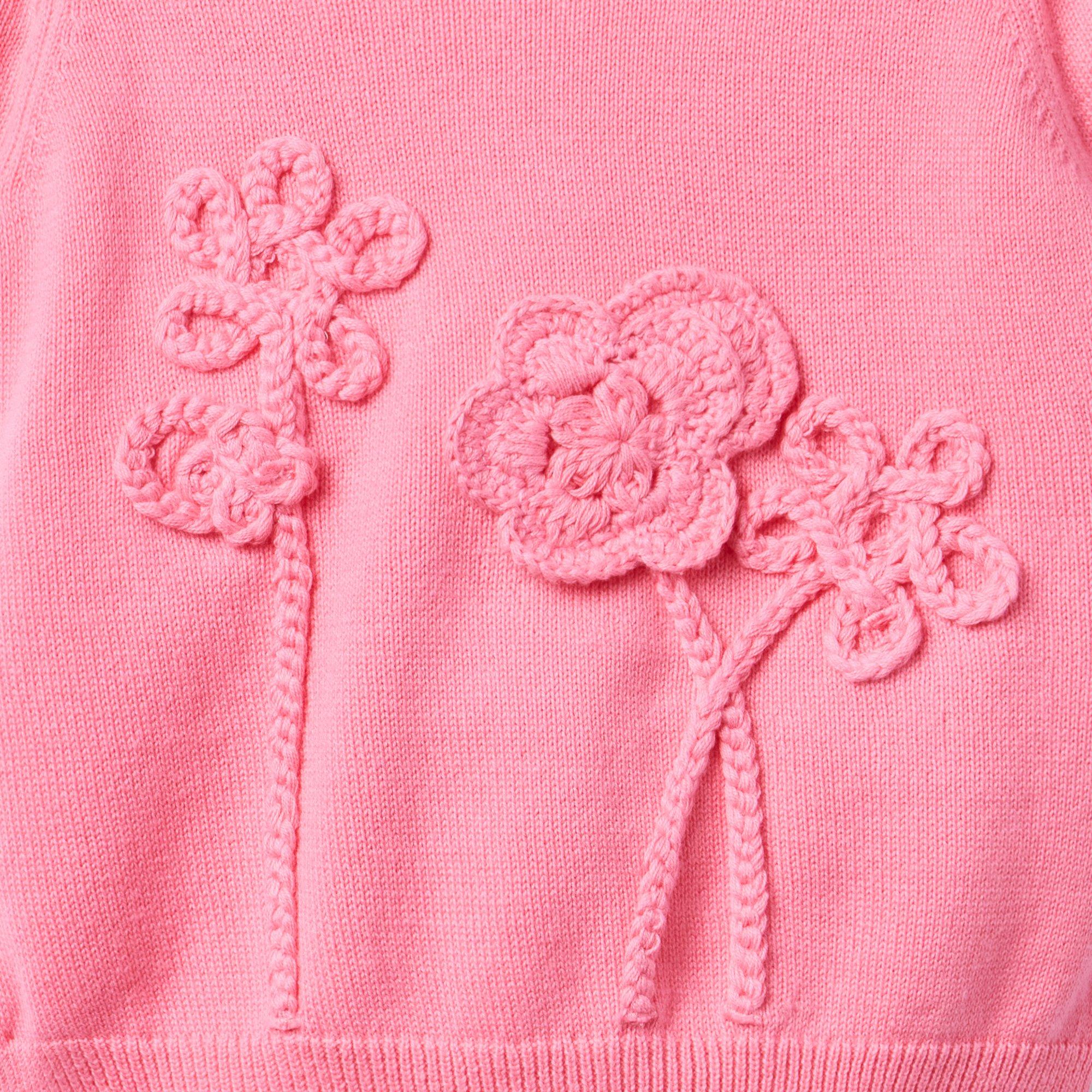 Floral Applique Sweater Top image number 1
