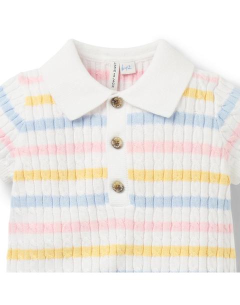 Baby Striped Sweater Knit Romper