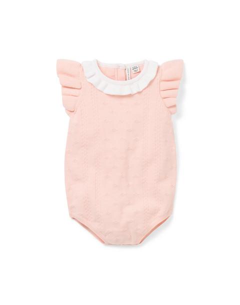 Baby Pointelle Sweater Romper