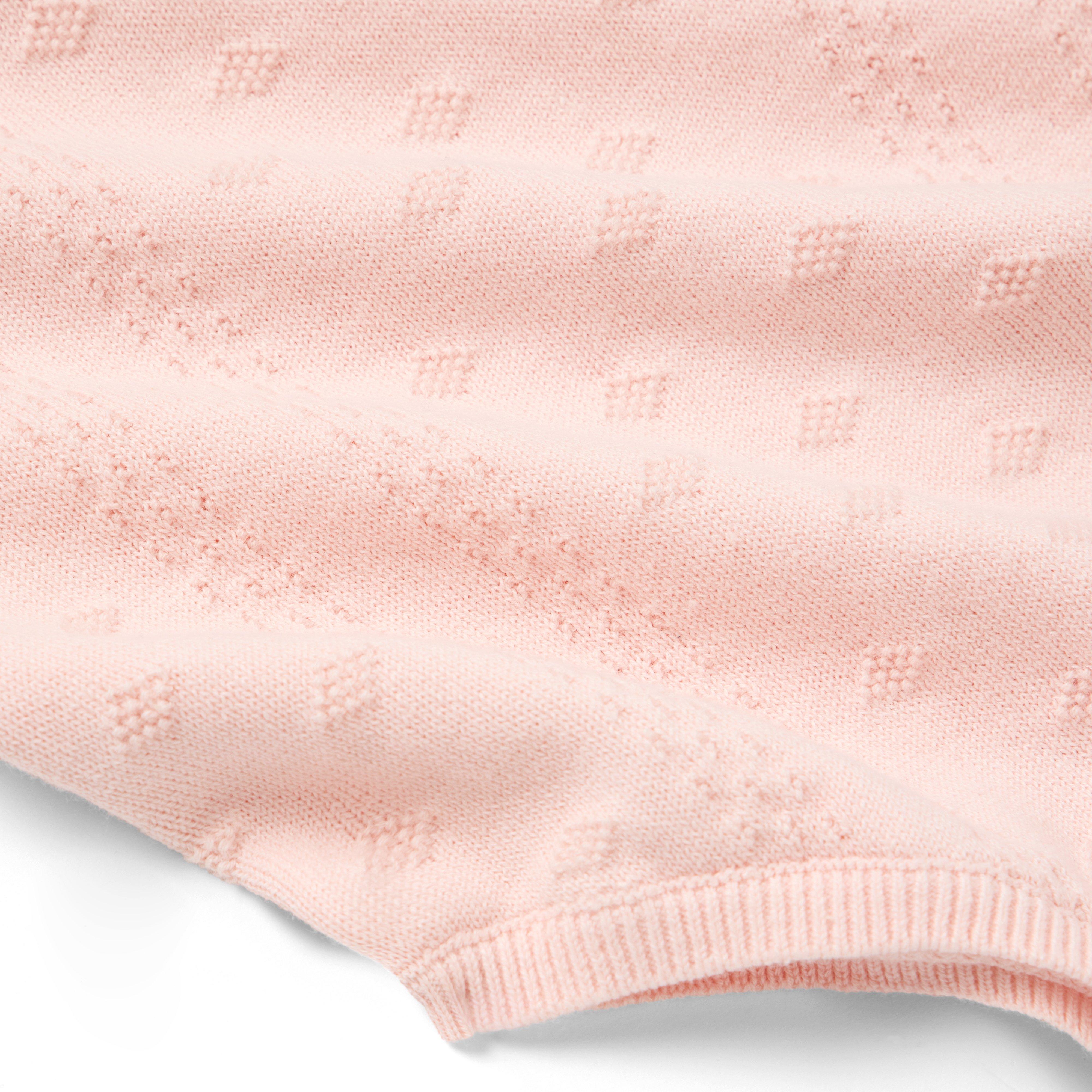 Baby Pointelle Sweater Romper image number 2