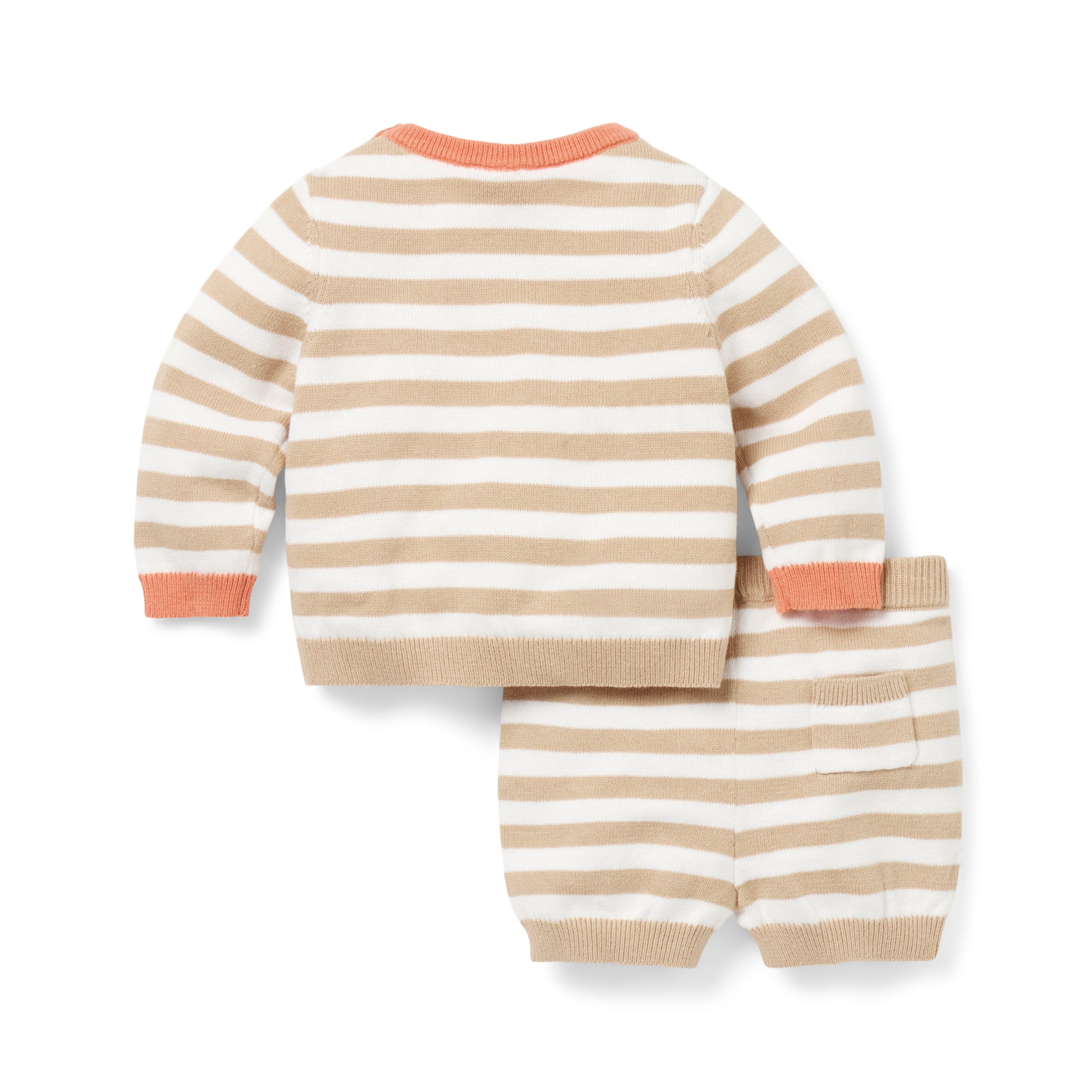 Baby Striped Crab Sweater Set image number 1