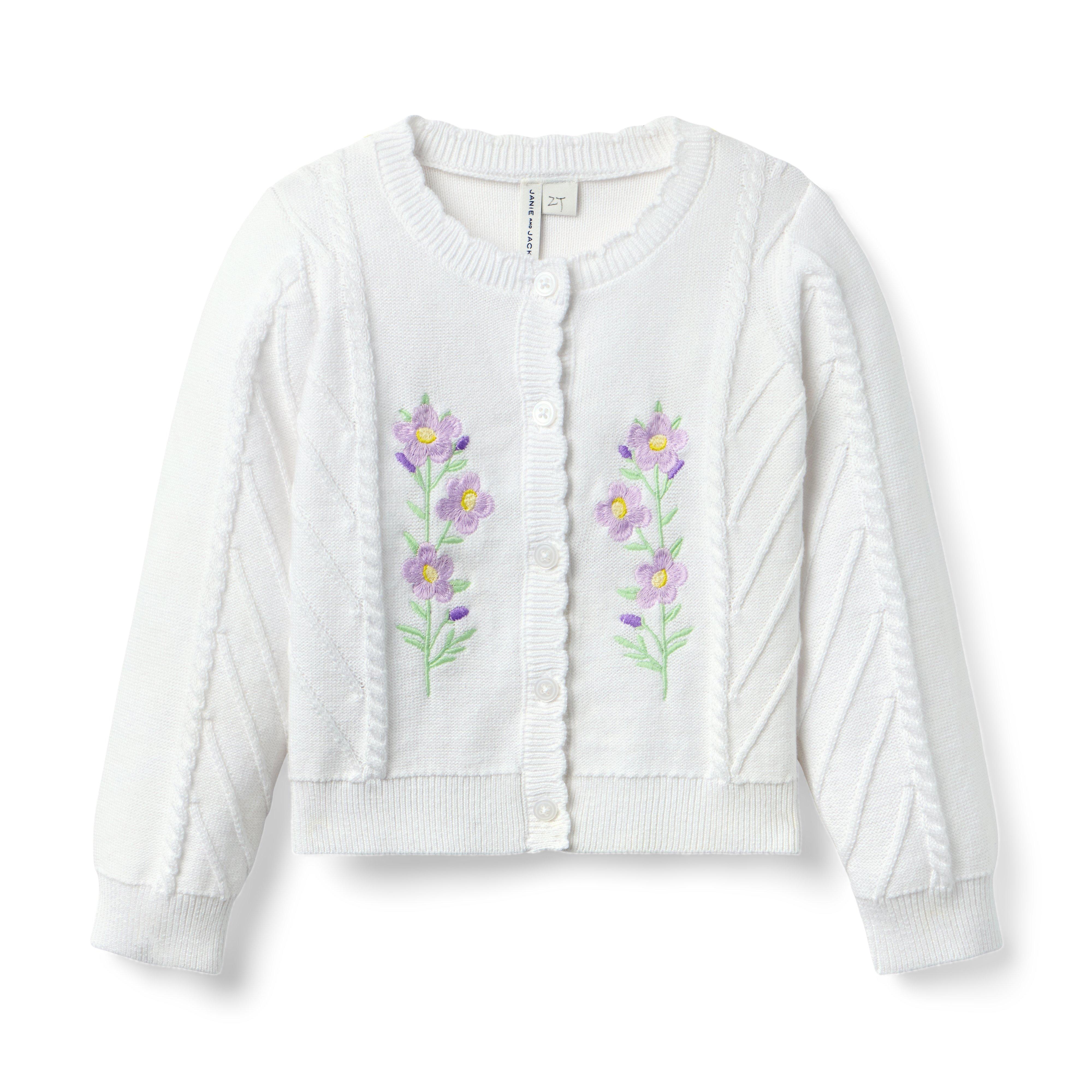 Embroidered Floral Cardigan