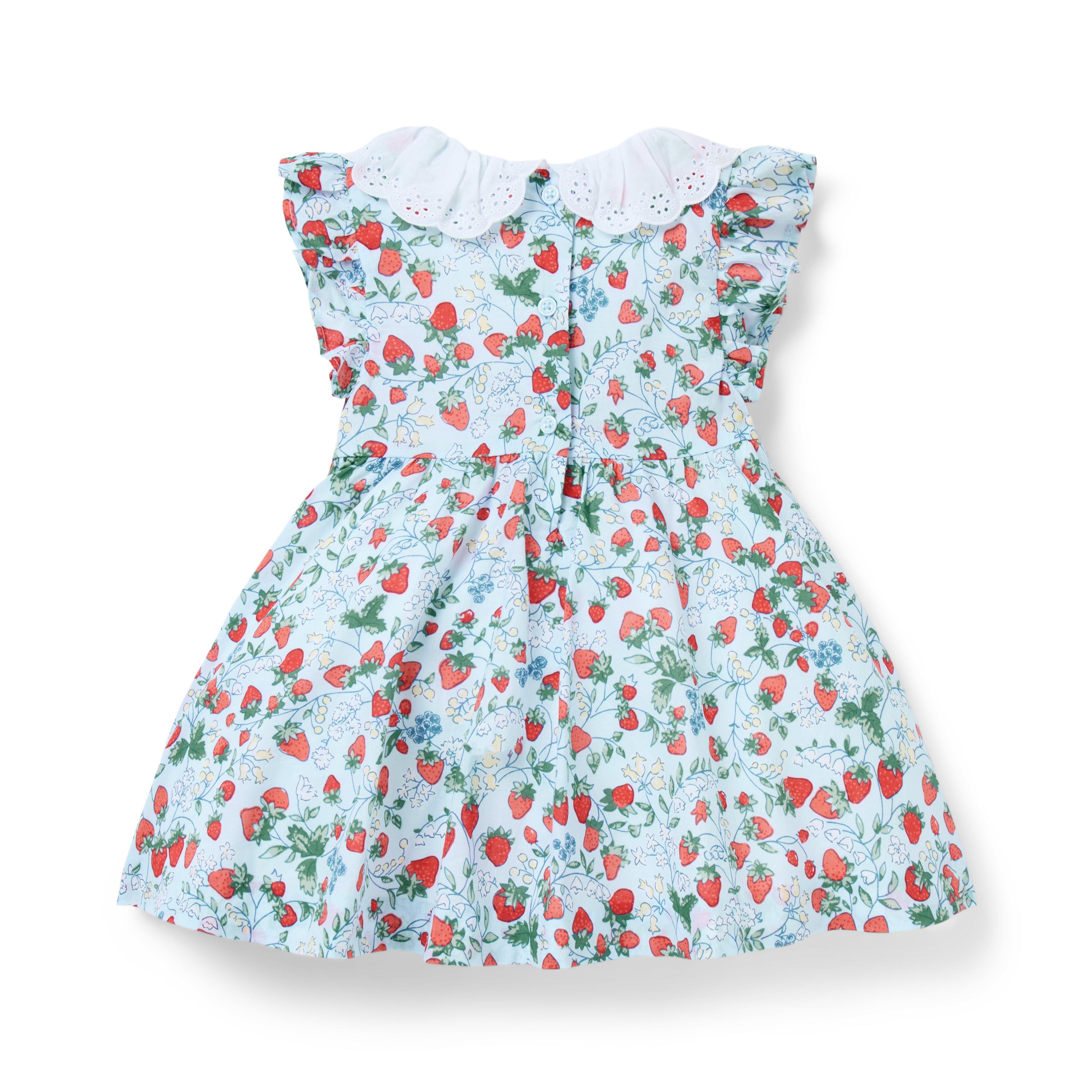 Baby Strawberry Floral Dress image number 2