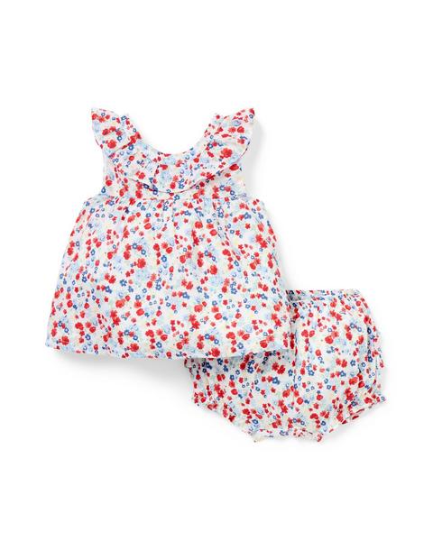 Baby Ditsy Floral Ruffle Matching Set