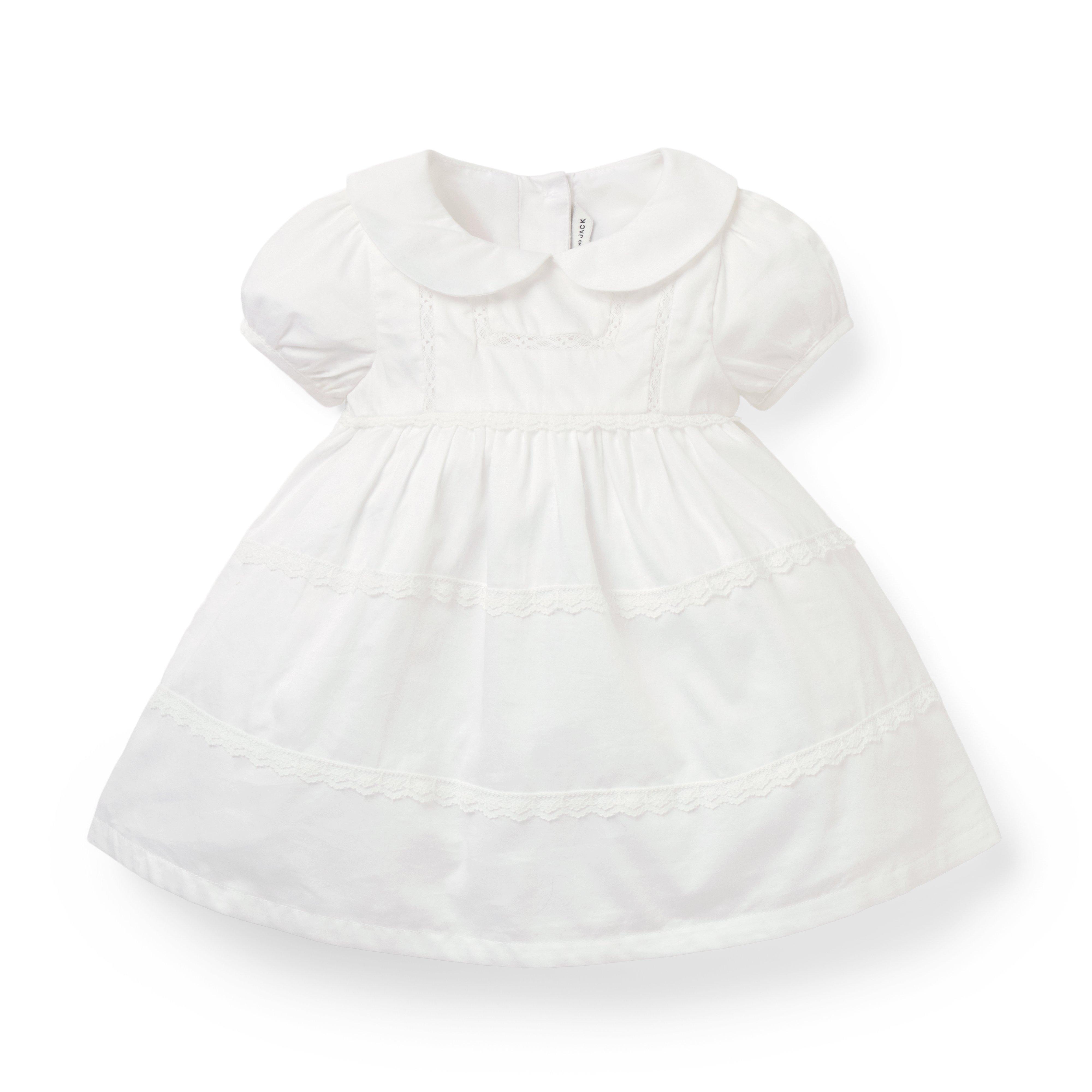 The Lace Trim Collared Baby Dress