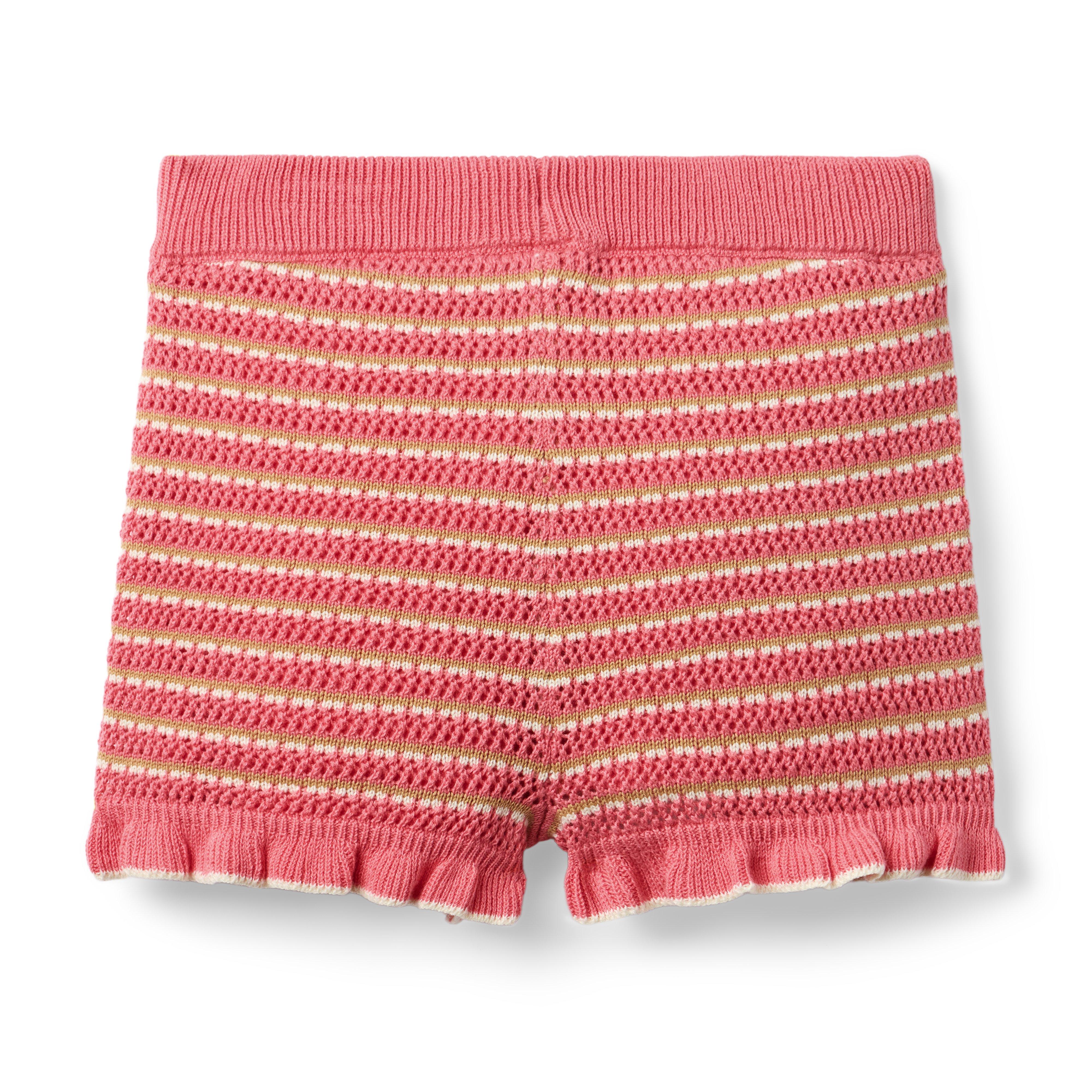 Striped Ruffle Sweater Short image number 2