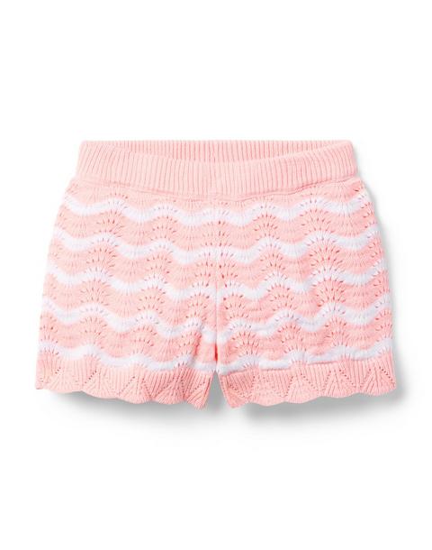 Striped Sweater Short