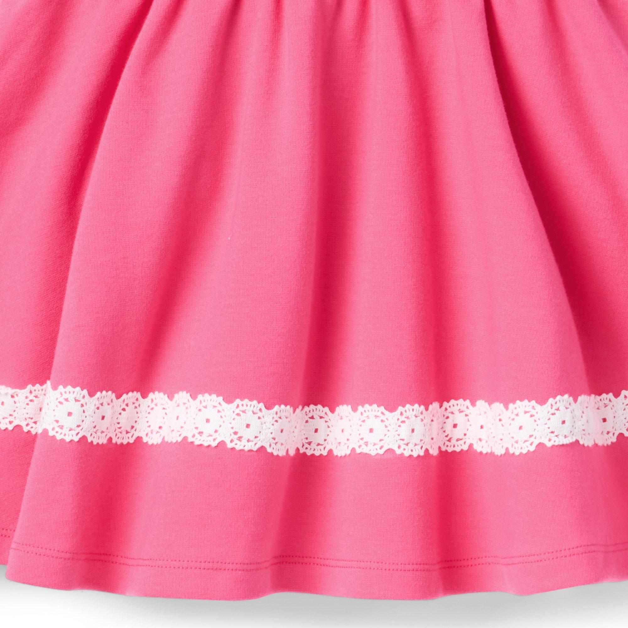 Lace Trim Ponte Dress image number 1