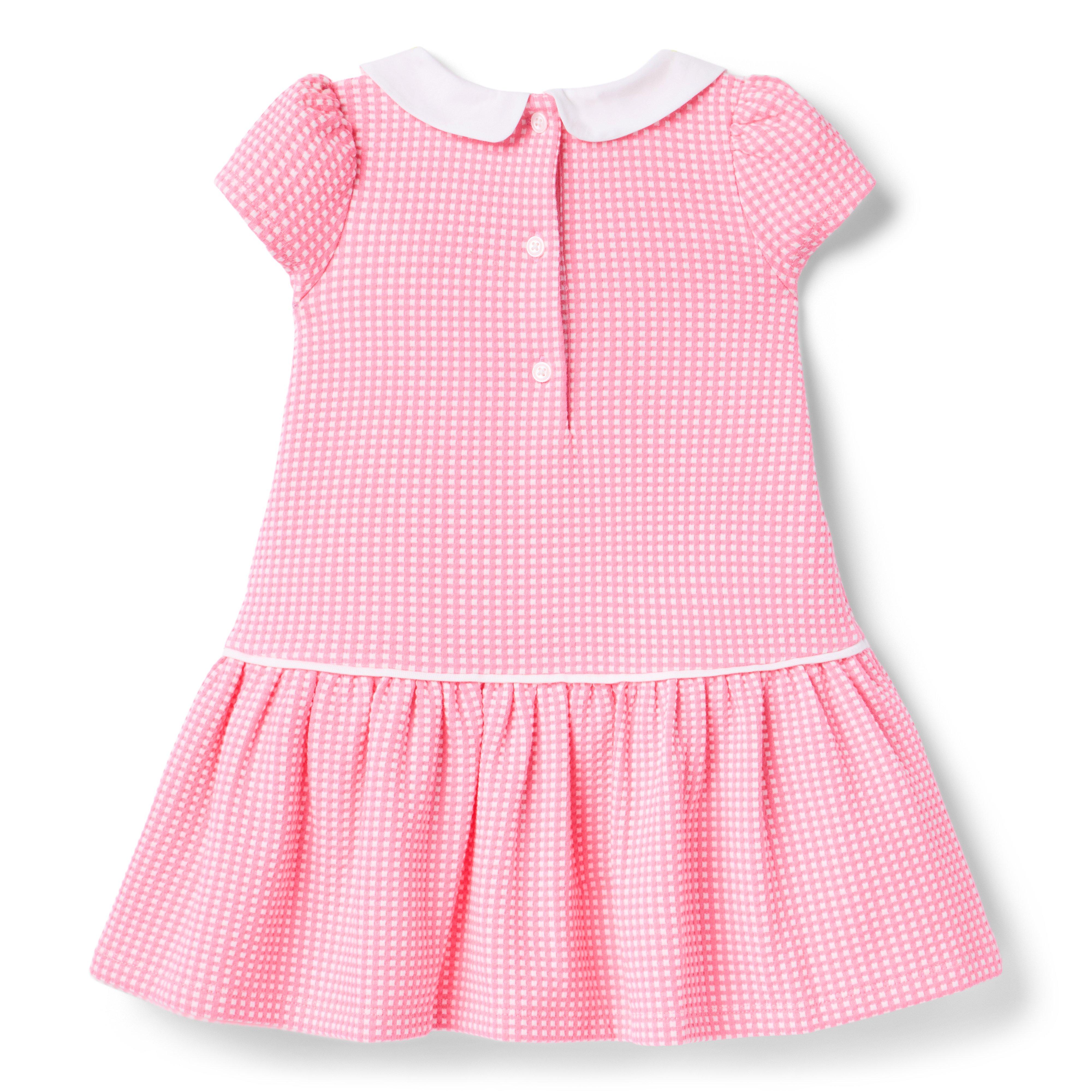 Textured Check Dropwaist Dress image number 2