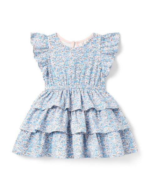 Ditsy Floral Tiered Ruffle Dress