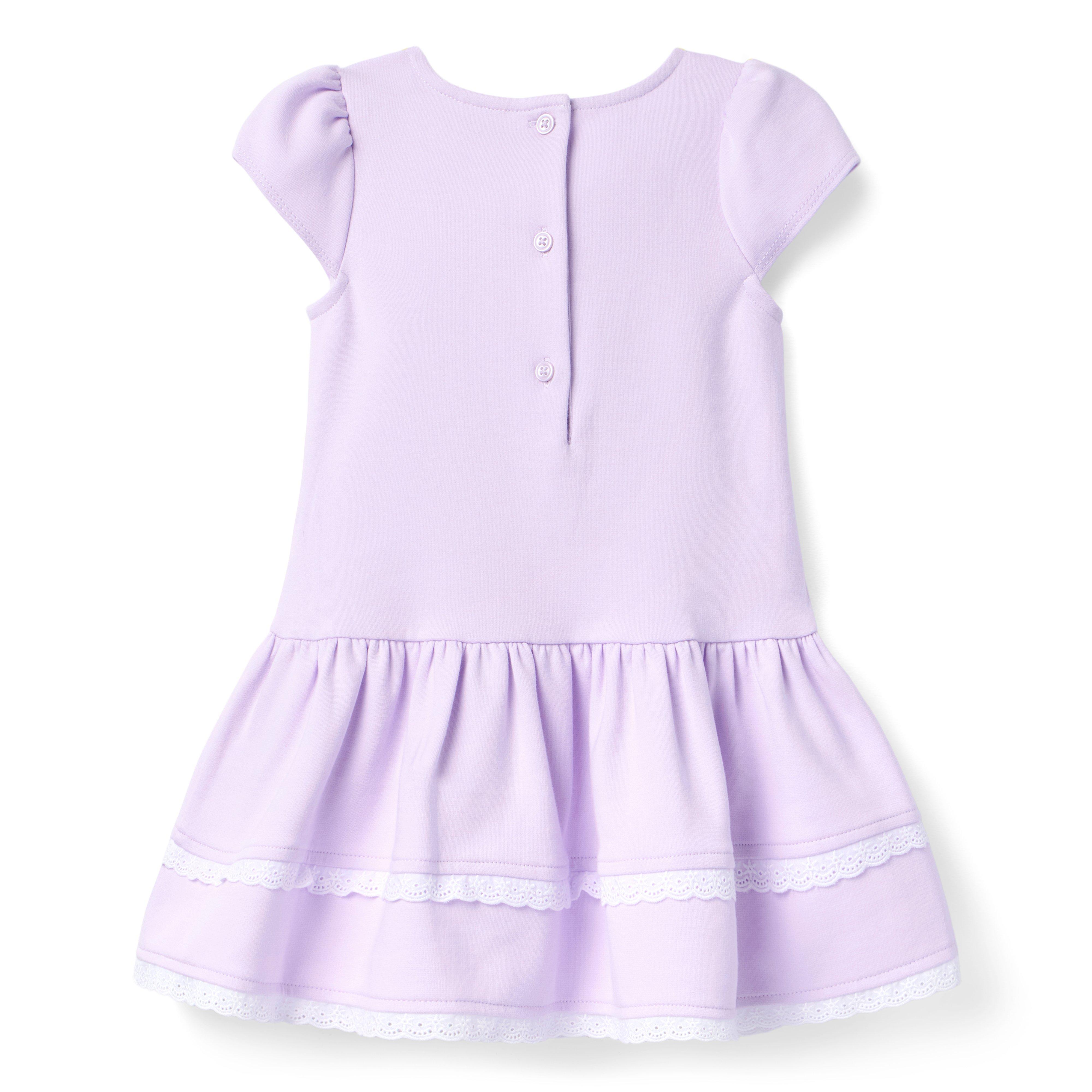 Eyelet Trim Ponte Dress image number 2