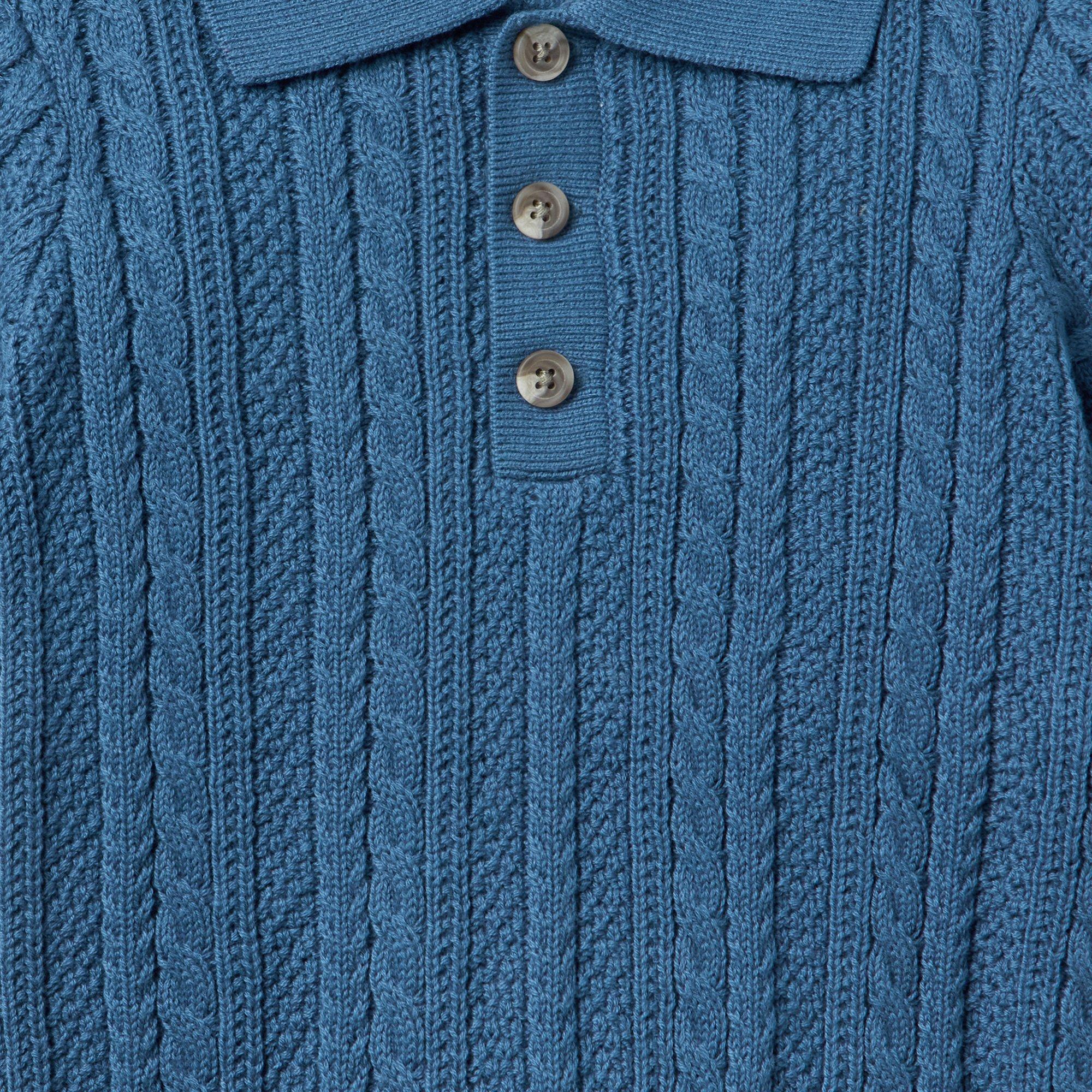The Cable Knit Polo image number 1
