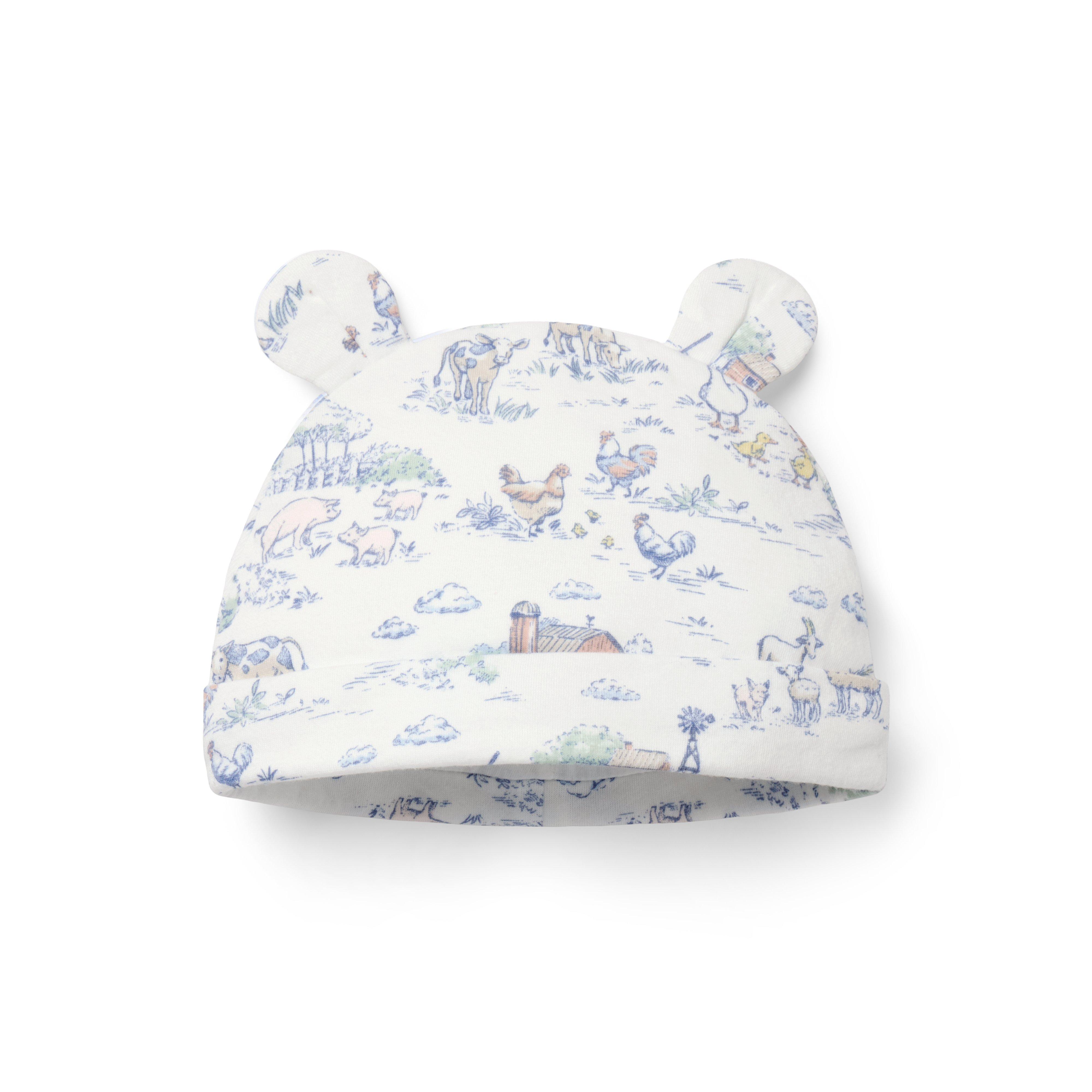 Baby Farm Animal Toile Bear Ear Beanie
