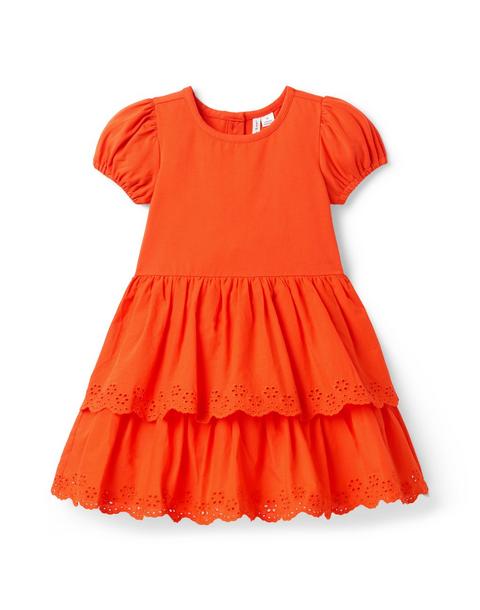 Eyelet Trim Dress