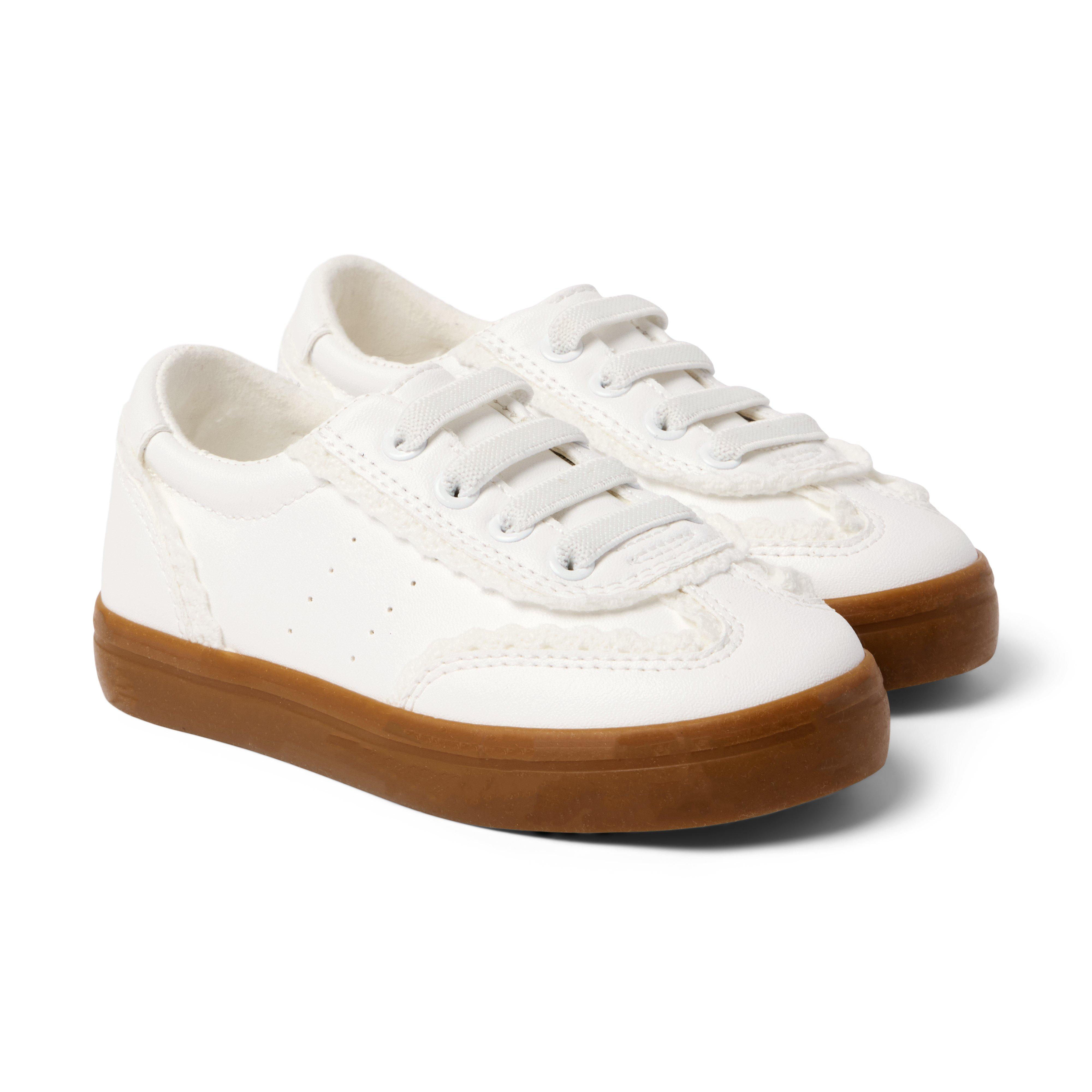 Crochet Trim Sneaker 