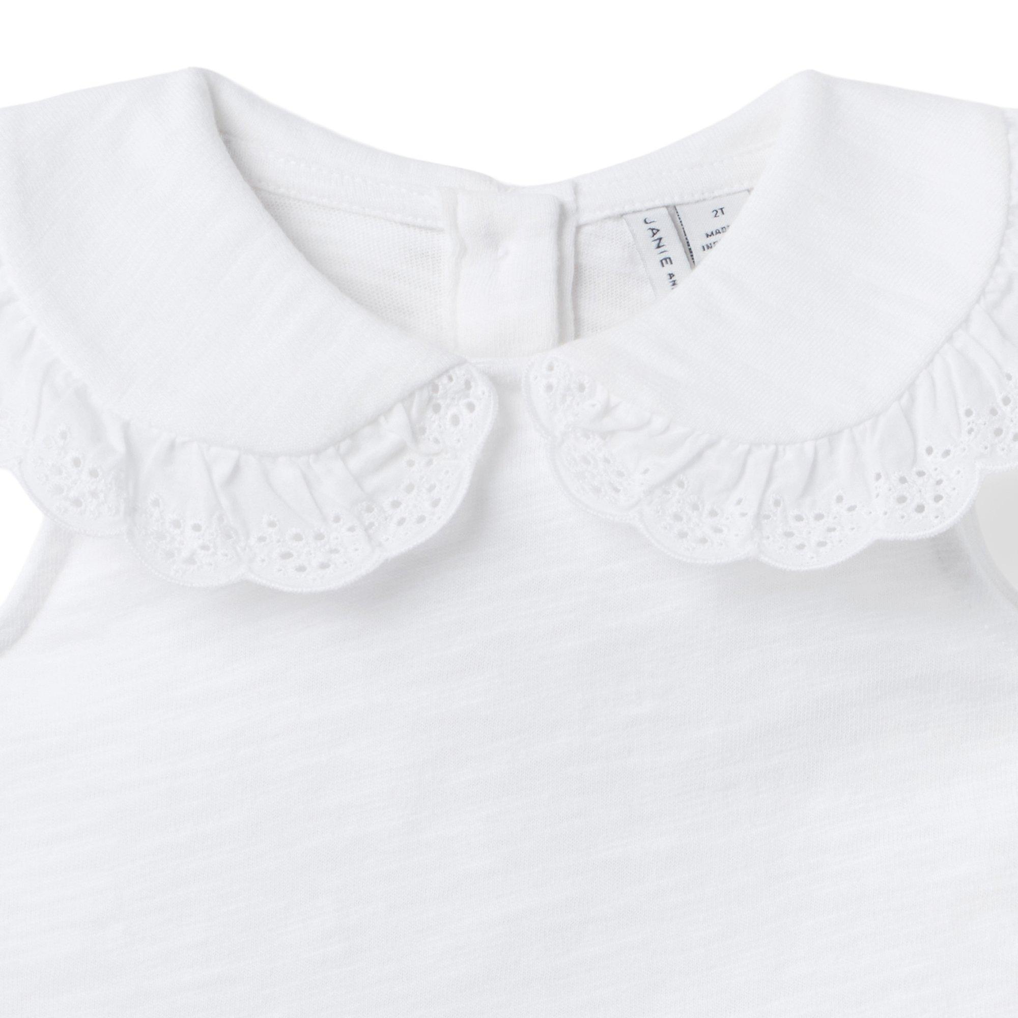 Eyelet Collar Top image number 1