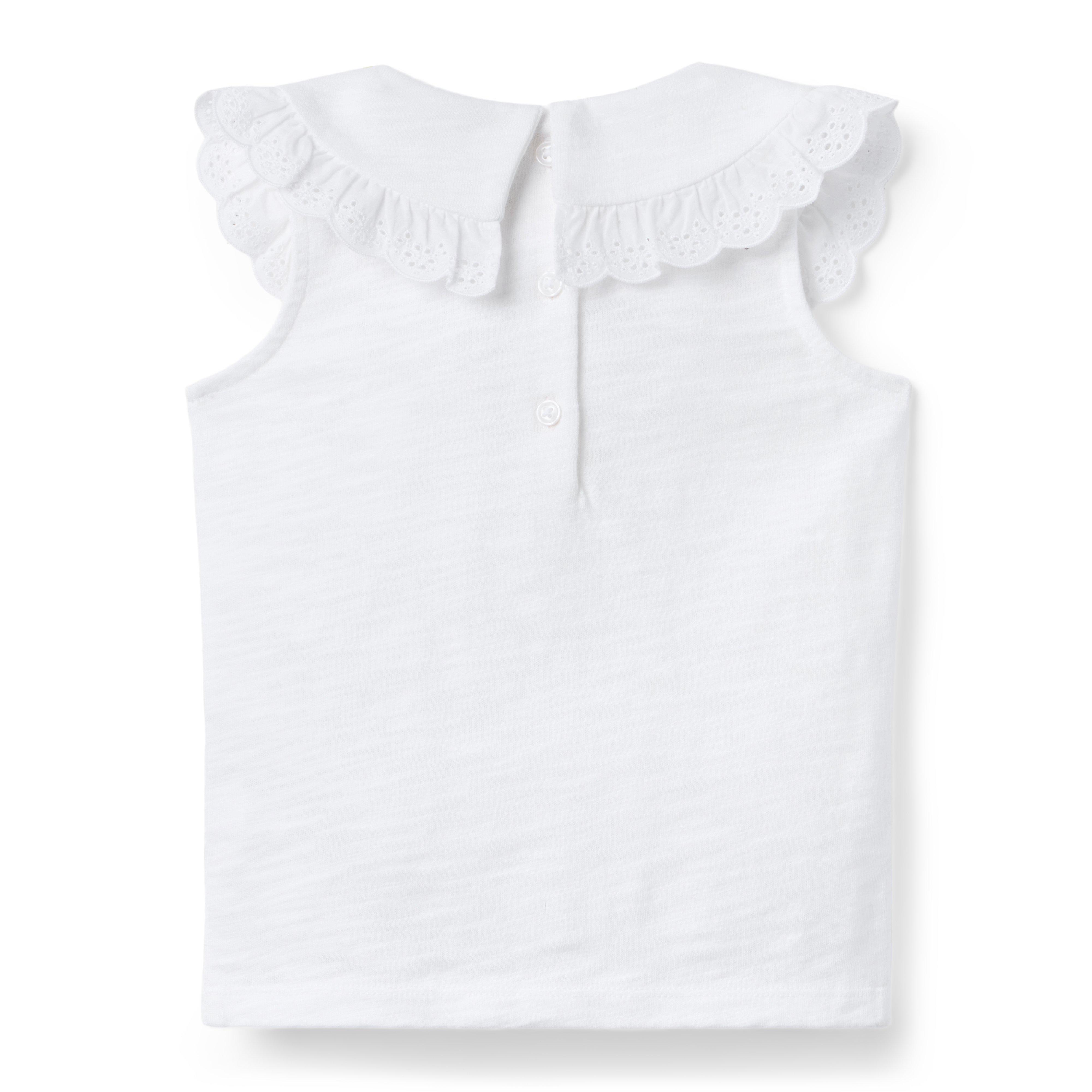 Eyelet Collar Top image number 2