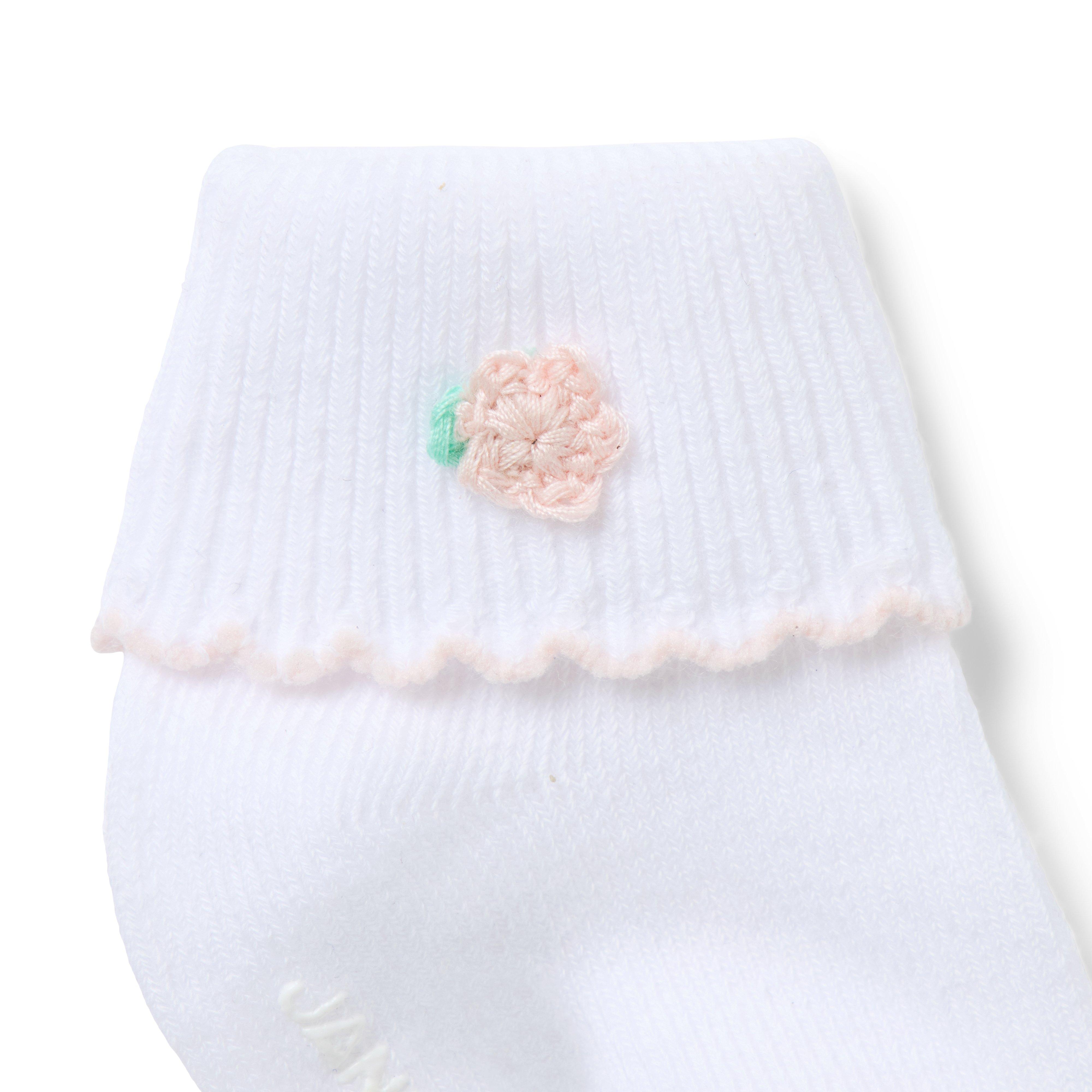 Baby Flower Foldover Sock image number 1