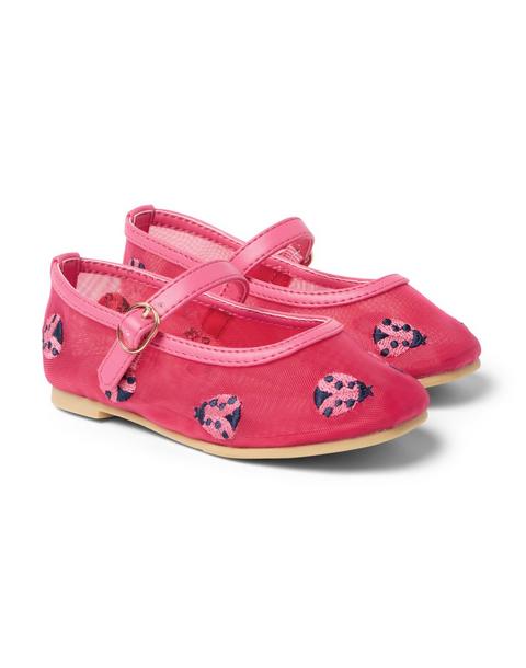 Ladybug Mesh Ballet Flat