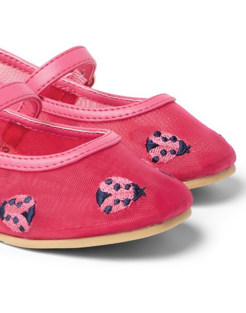 Ladybug Mesh Ballet Flat