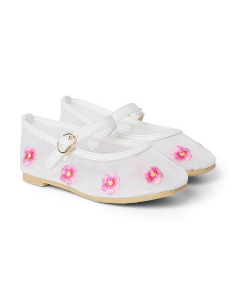 Flower Mesh Ballet Flat