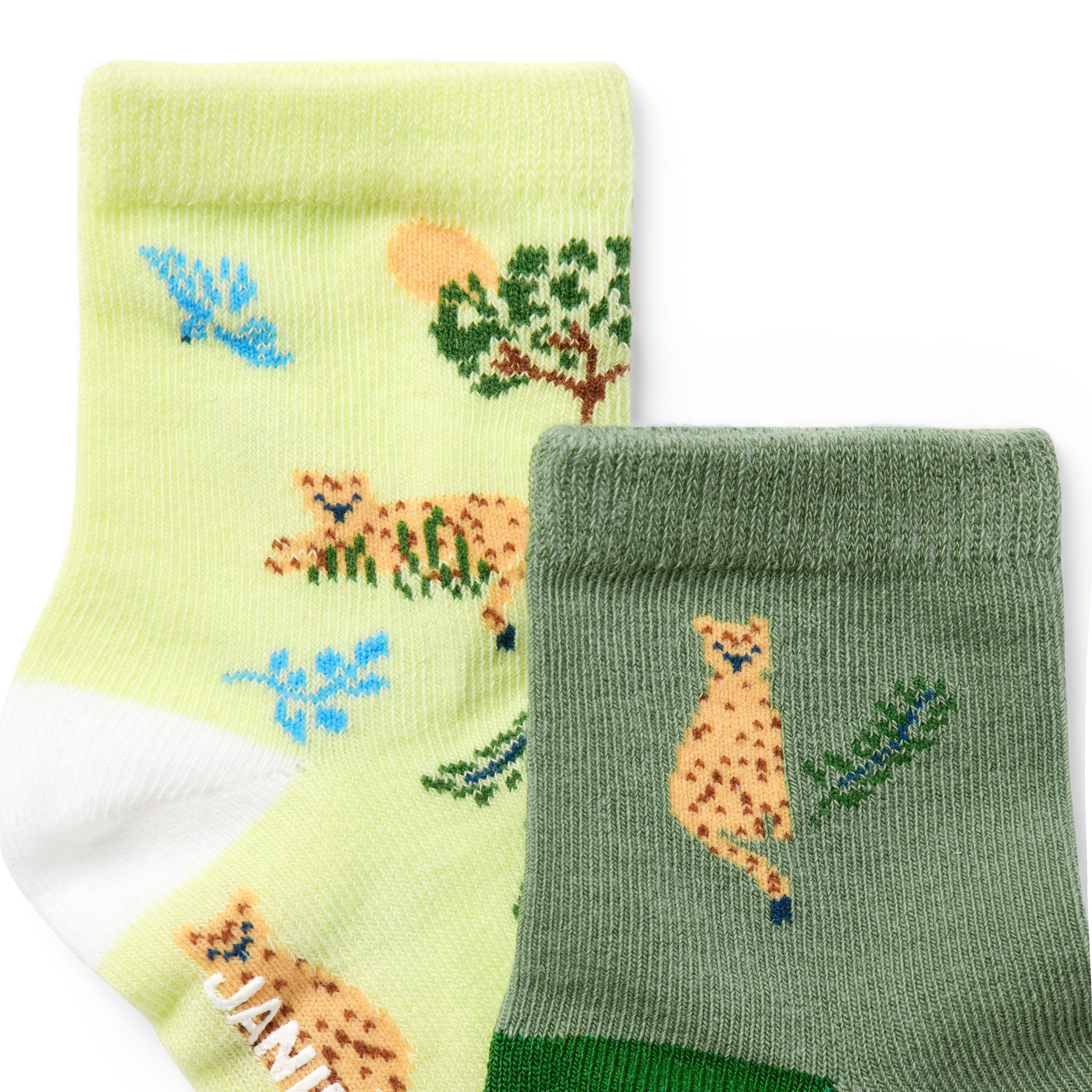 Baby Cheetah Sock 2-Pack image number 1