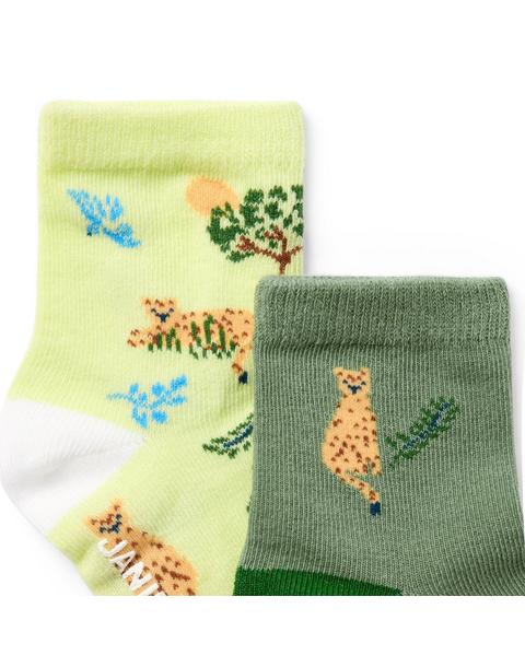 Baby Cheetah Sock 2-Pack