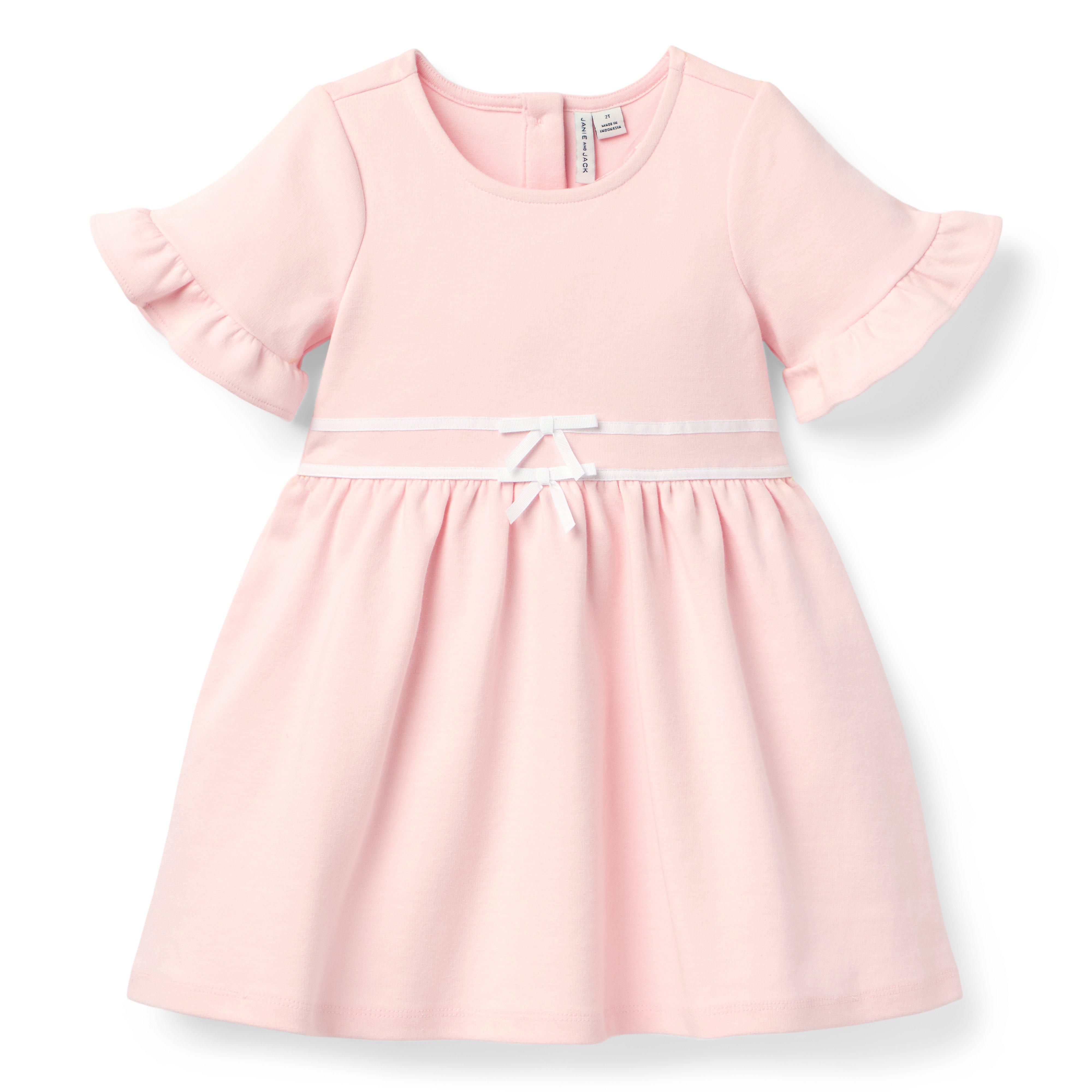 Ruffle Cuff Ponte Dress