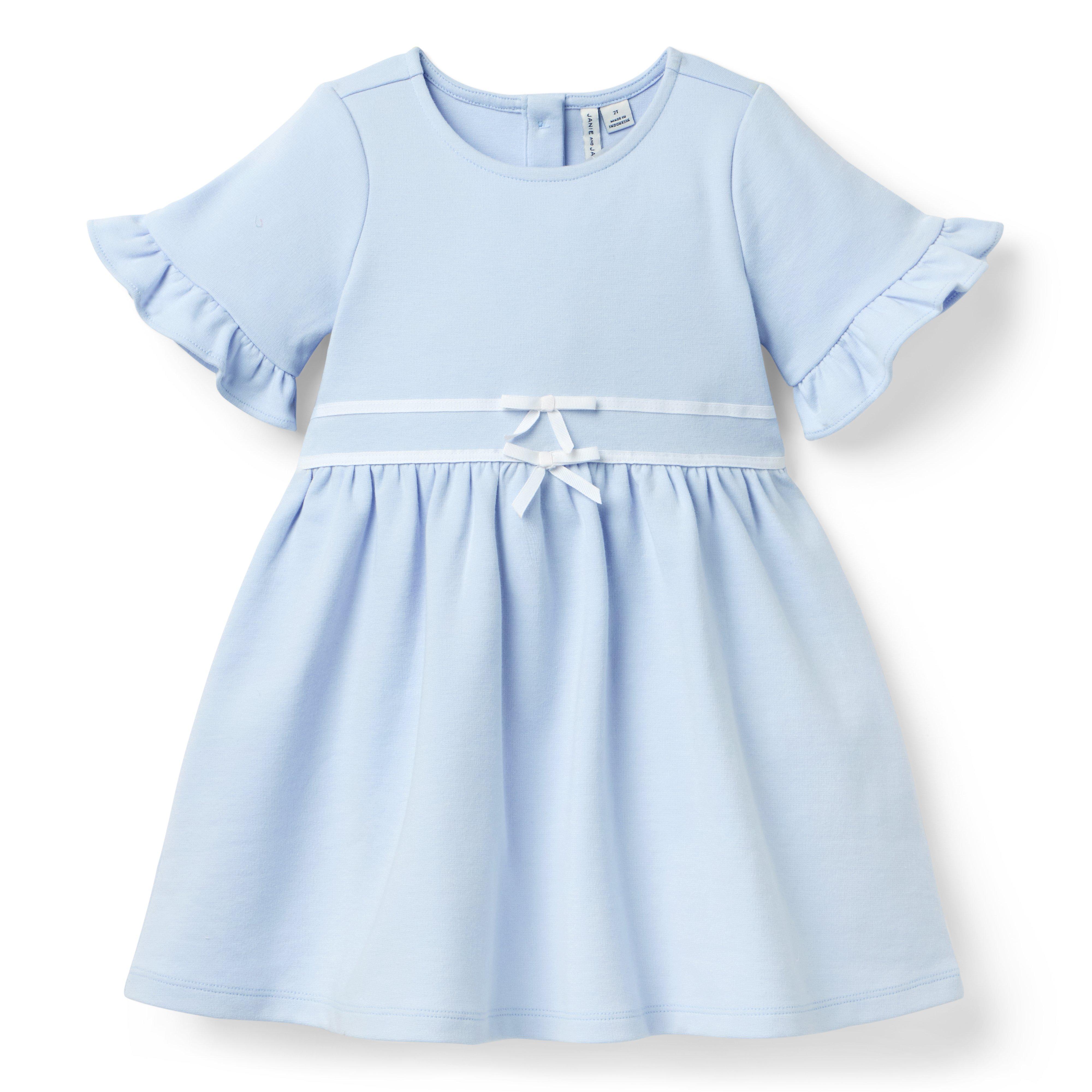 Ruffle Cuff Ponte Dress