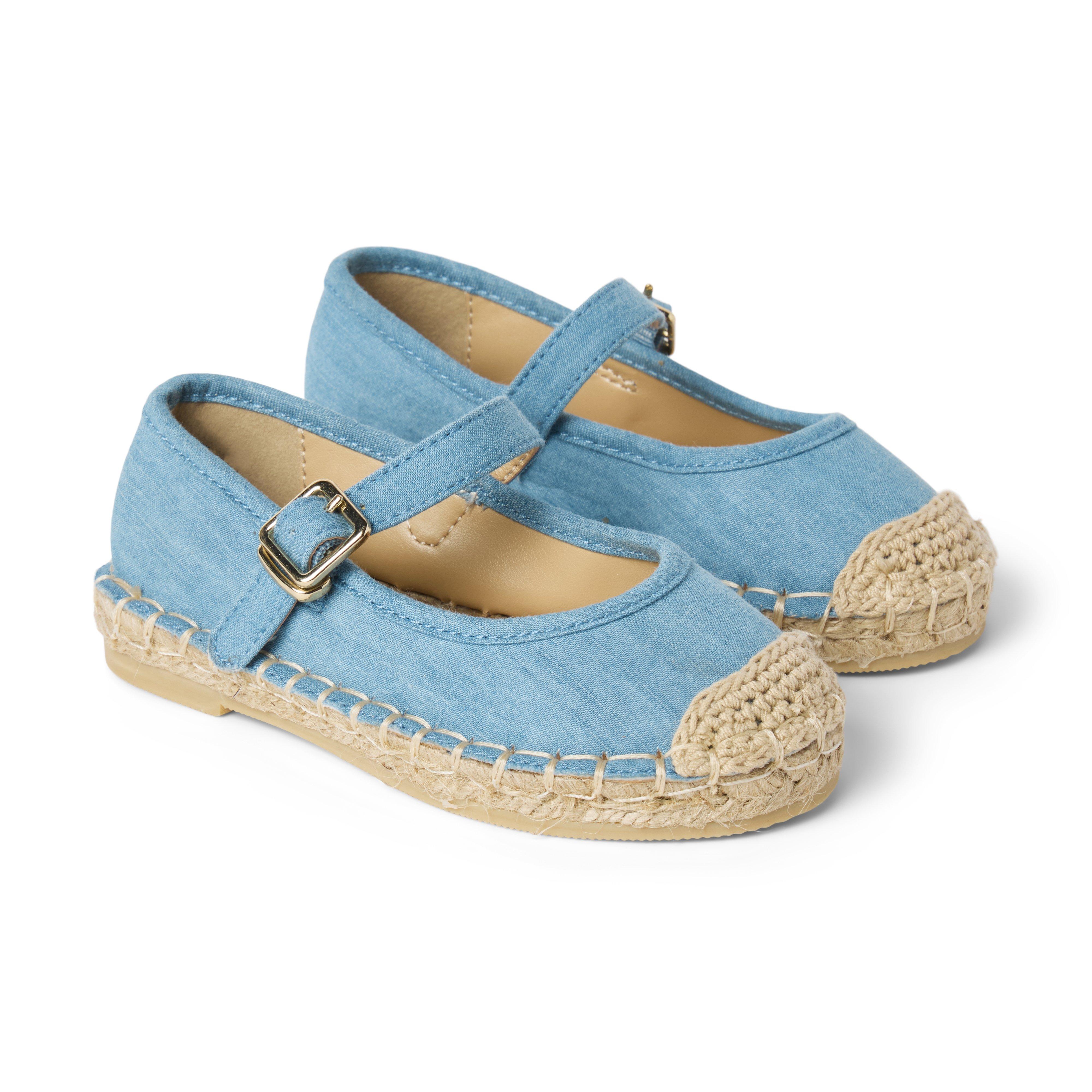 Chambray Espadrille Ballet Flat