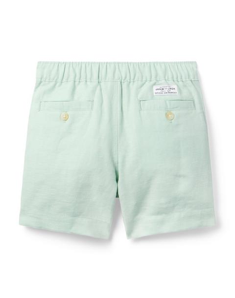 Linen-Cotton Pull-On Short