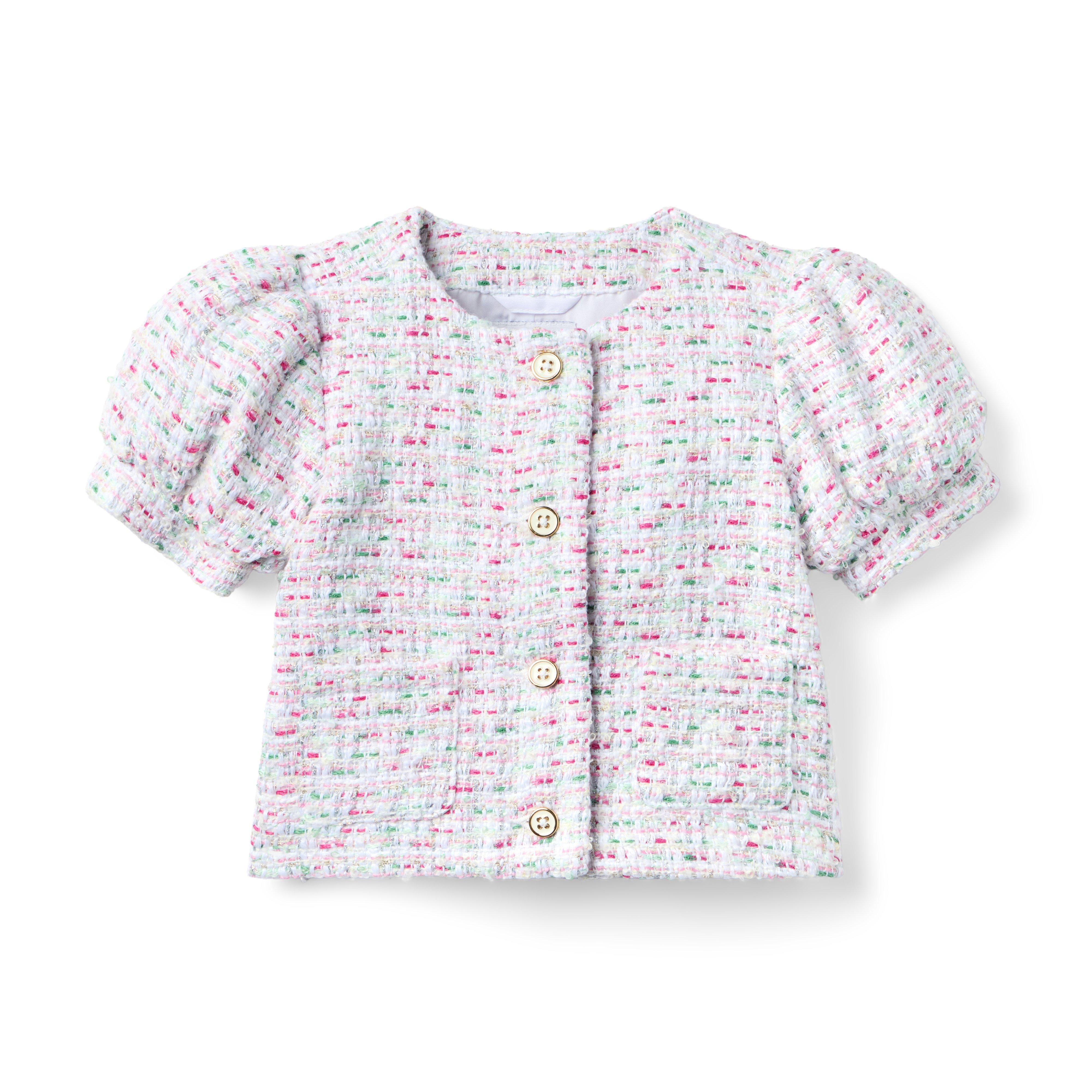 Tweed Puff Sleeve Jacket