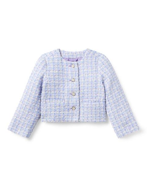Tweed Puff Sleeve Jacket