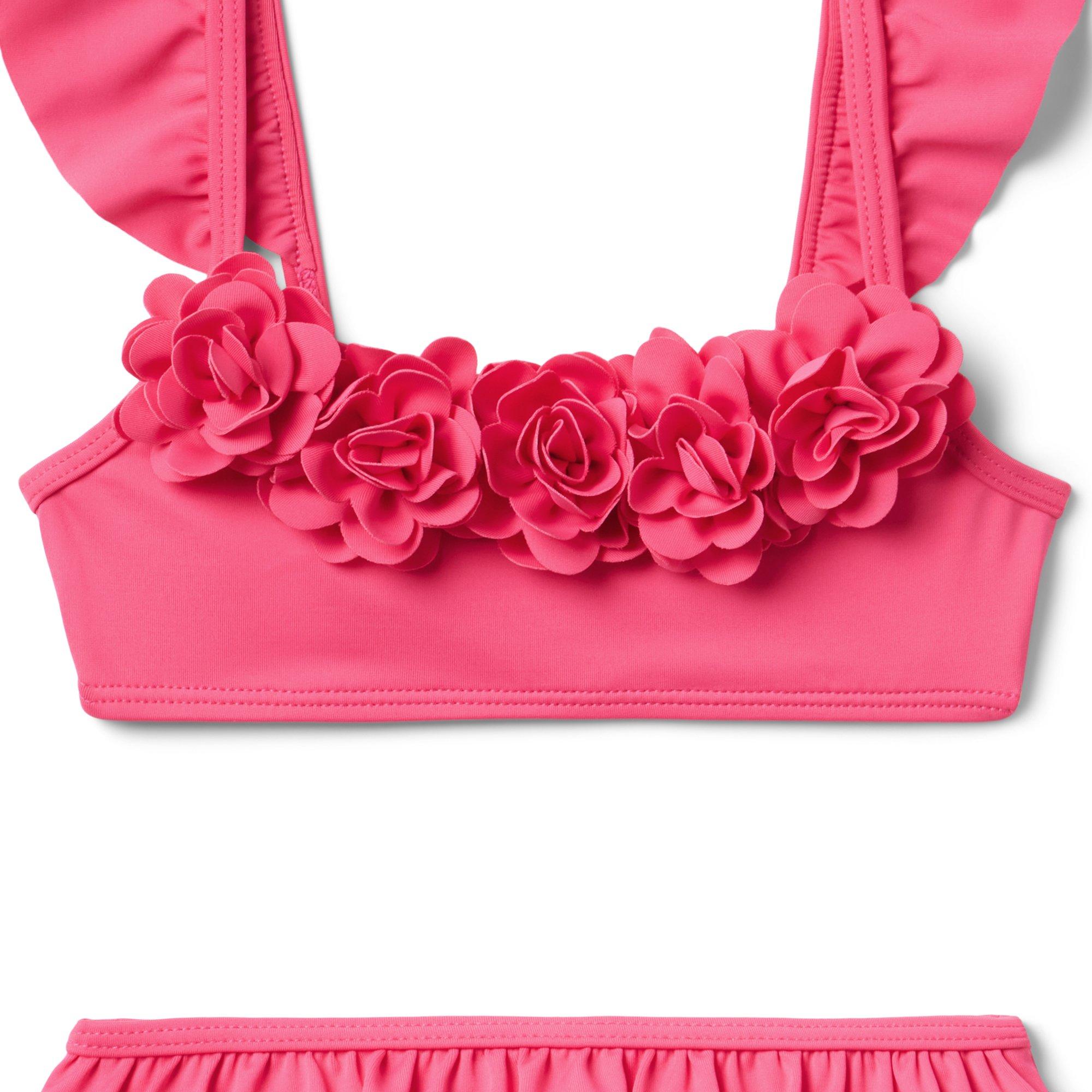 Recycled Rosette Ruffle 2-Piece Swimsuit image number 1