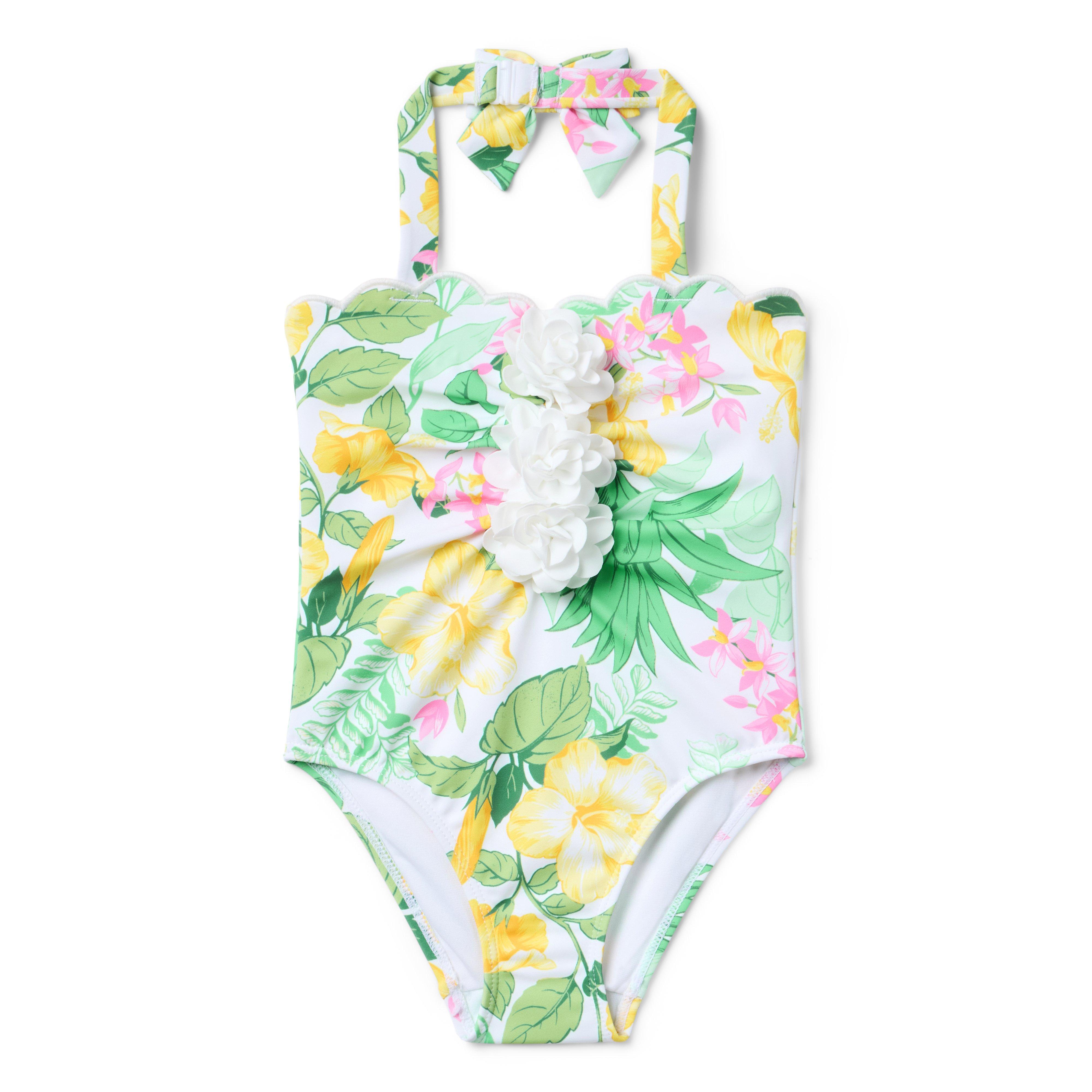 Recycled Tropical Floral Swimsuit