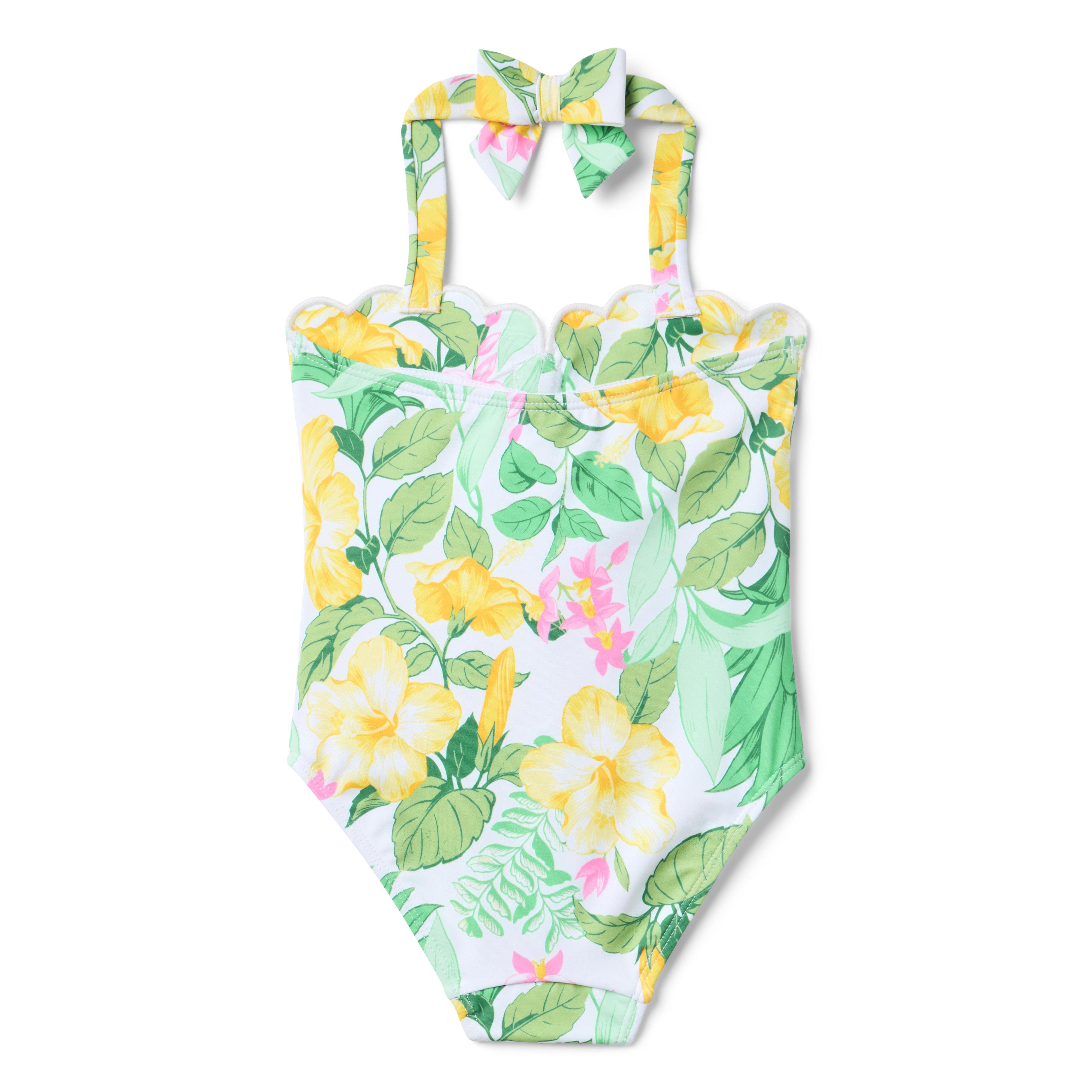 Recycled Tropical Floral Swimsuit image number 2