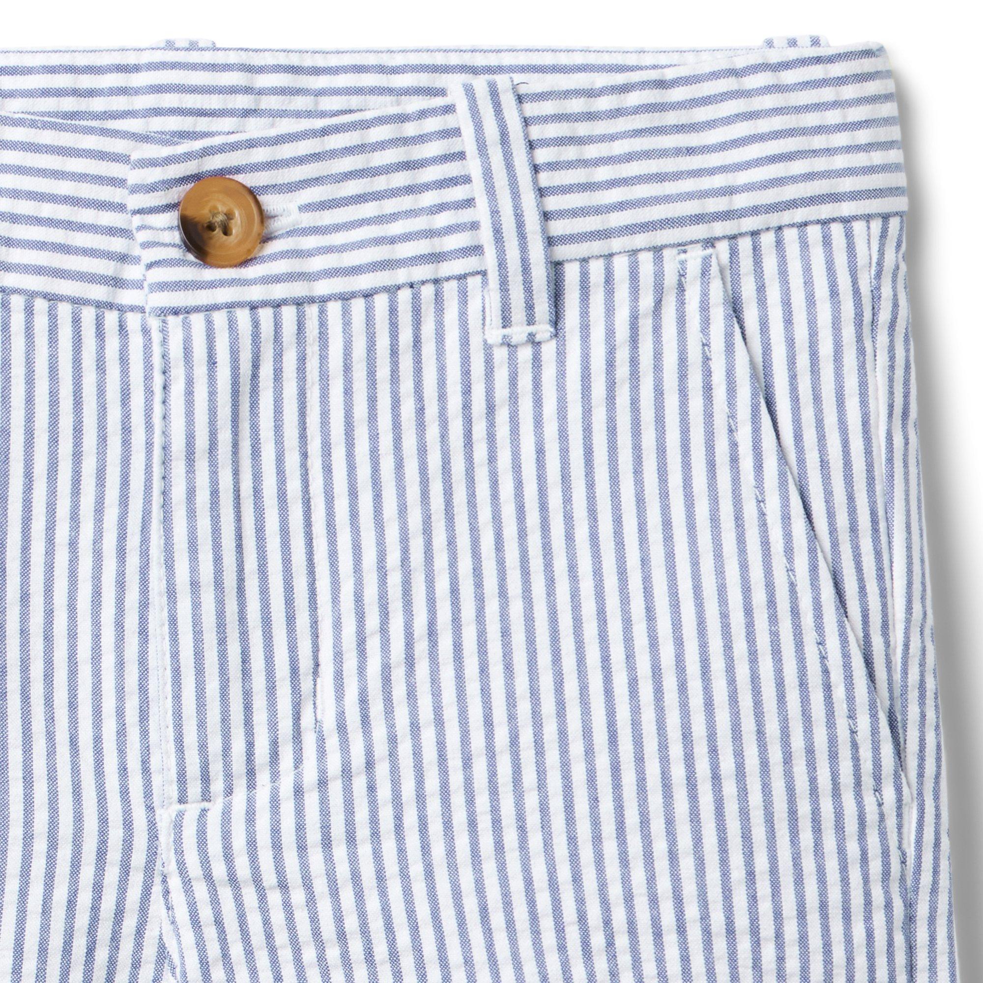 Striped Seersucker Short image number 1