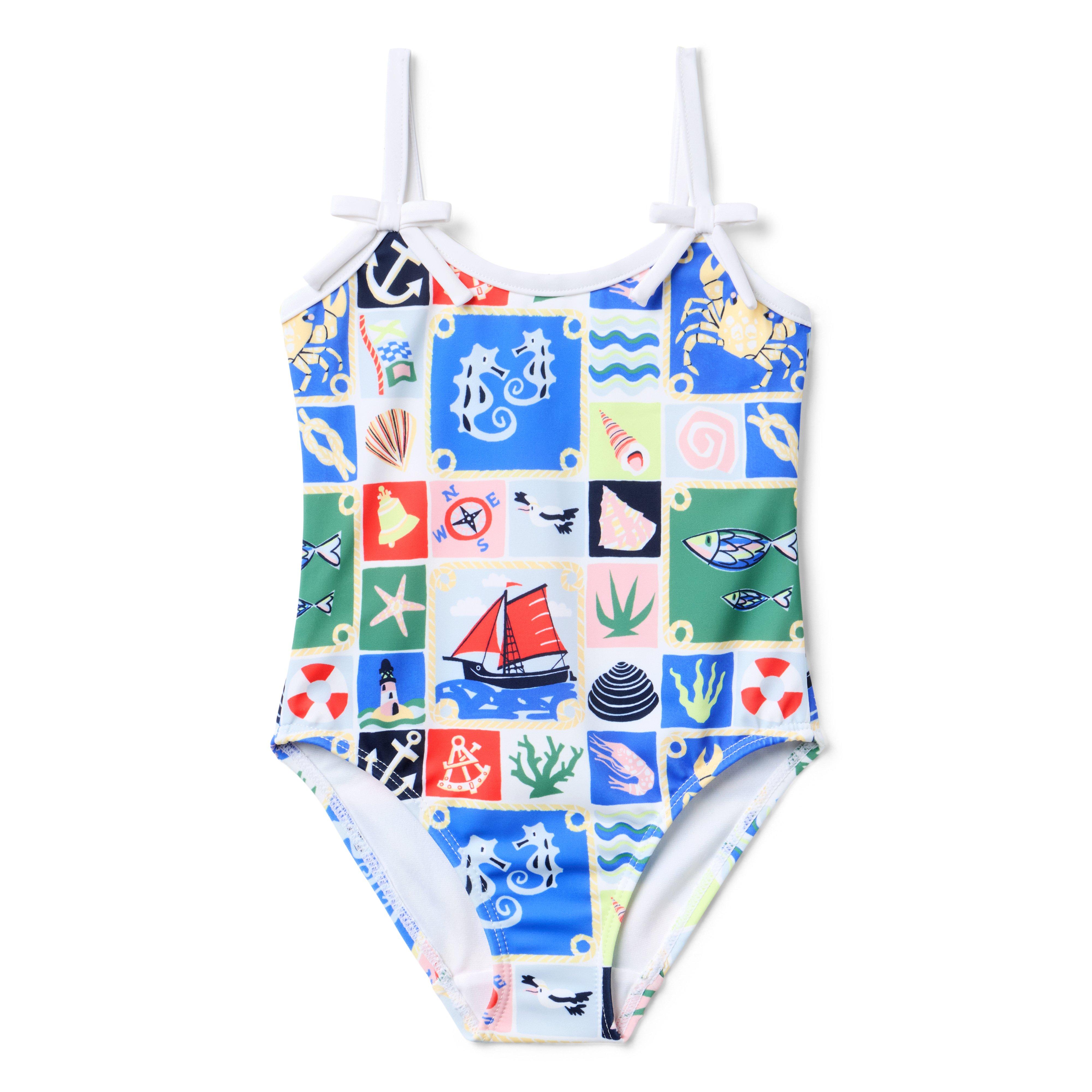 Recycled Nautical Swimsuit